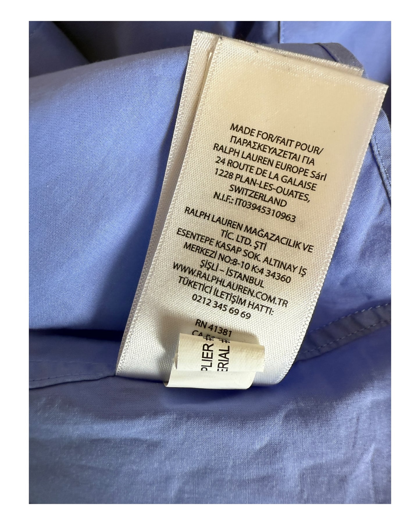 Polo Ralph Lauren Hemd blau Größe L