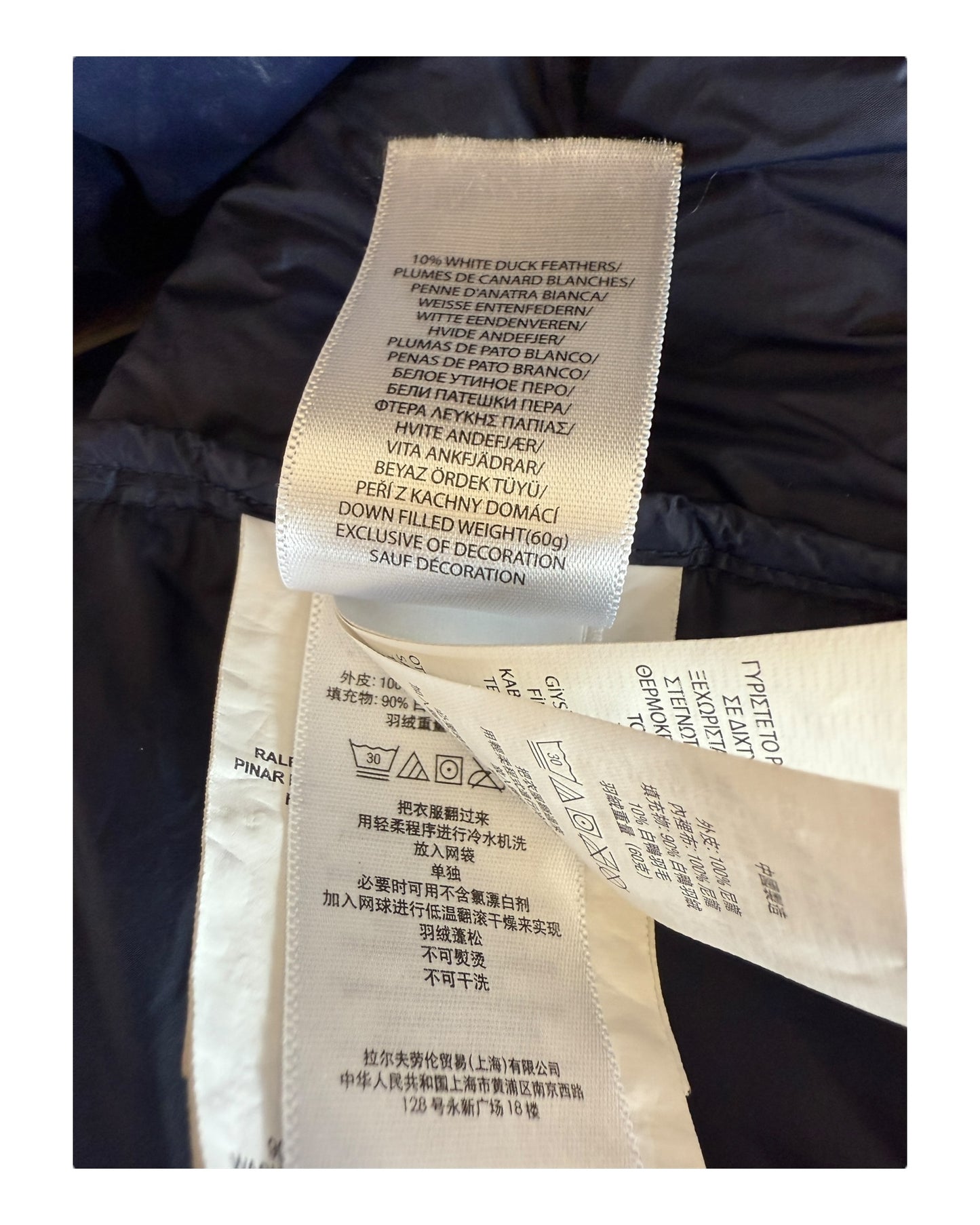 Polo Ralph Lauren Daunenweste marineblau Größe L