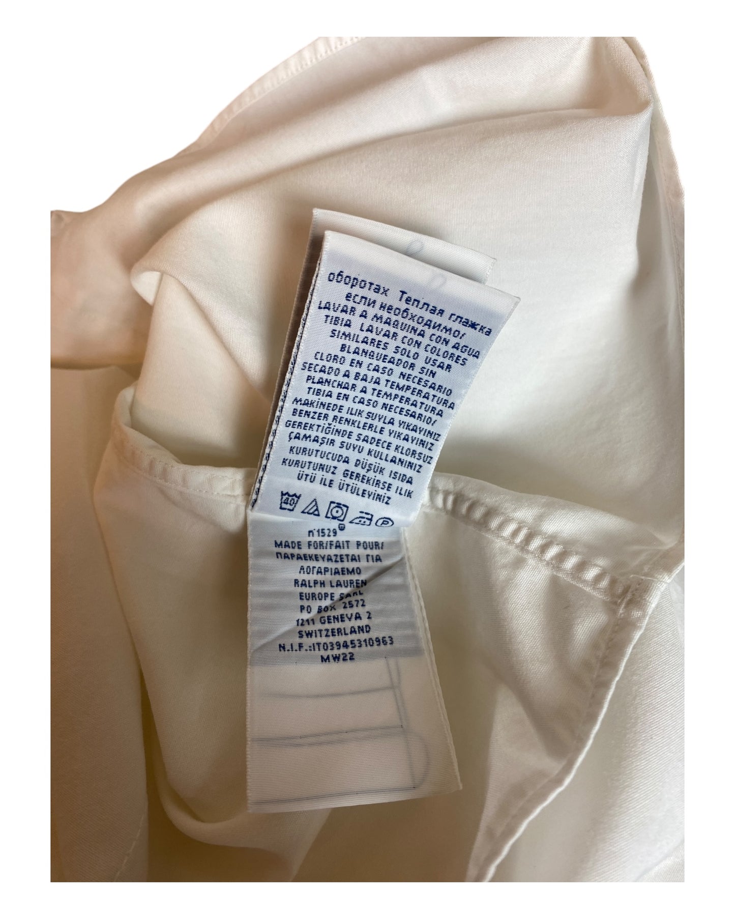 Polo Ralph Lauren Hemd weiß Größe L