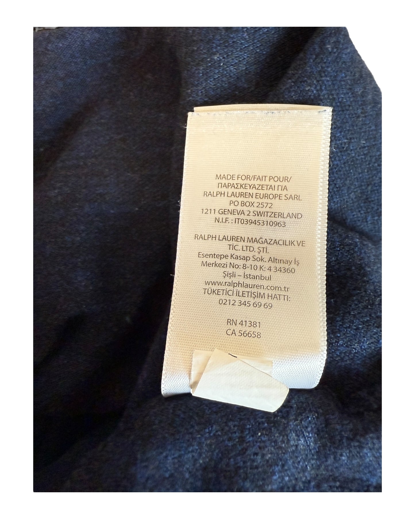 Polo Ralph Lauren Poloshirt marineblau Größe L