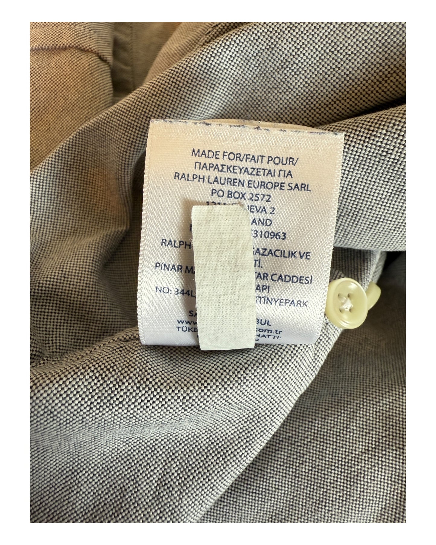 Polo Ralph Lauren Oxfordhemd grau Größe L