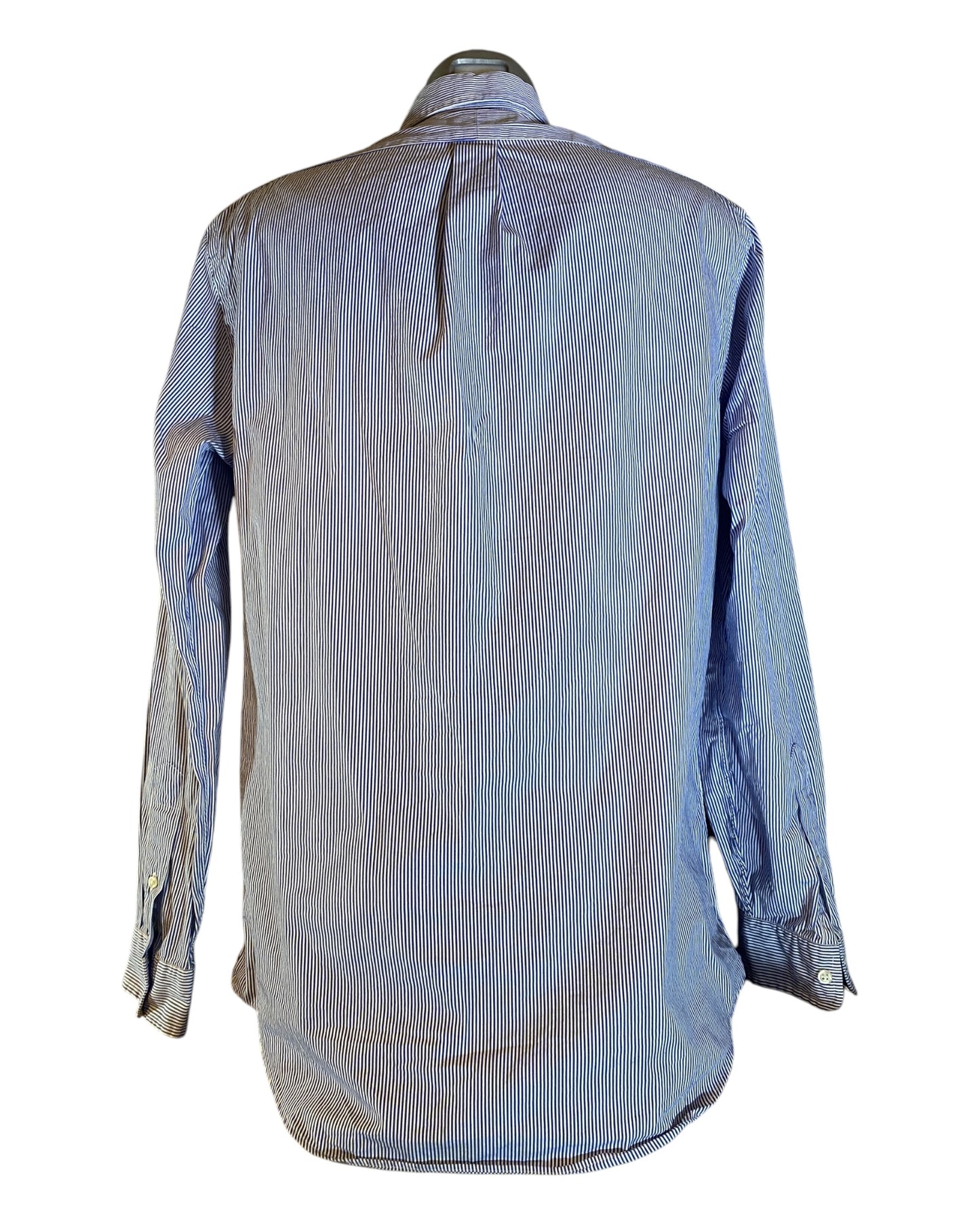 Polo Ralph Lauren shirt blue white striped size M