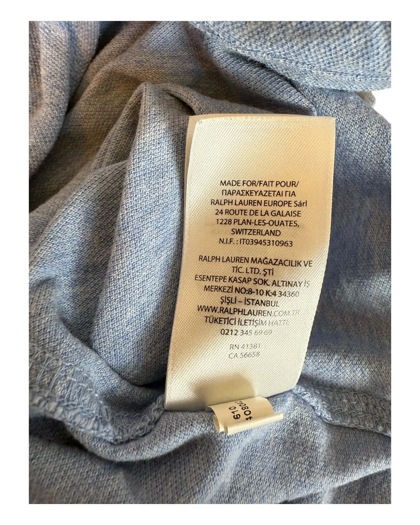 Polo Ralph Lauren Hemd hellblau Größe M