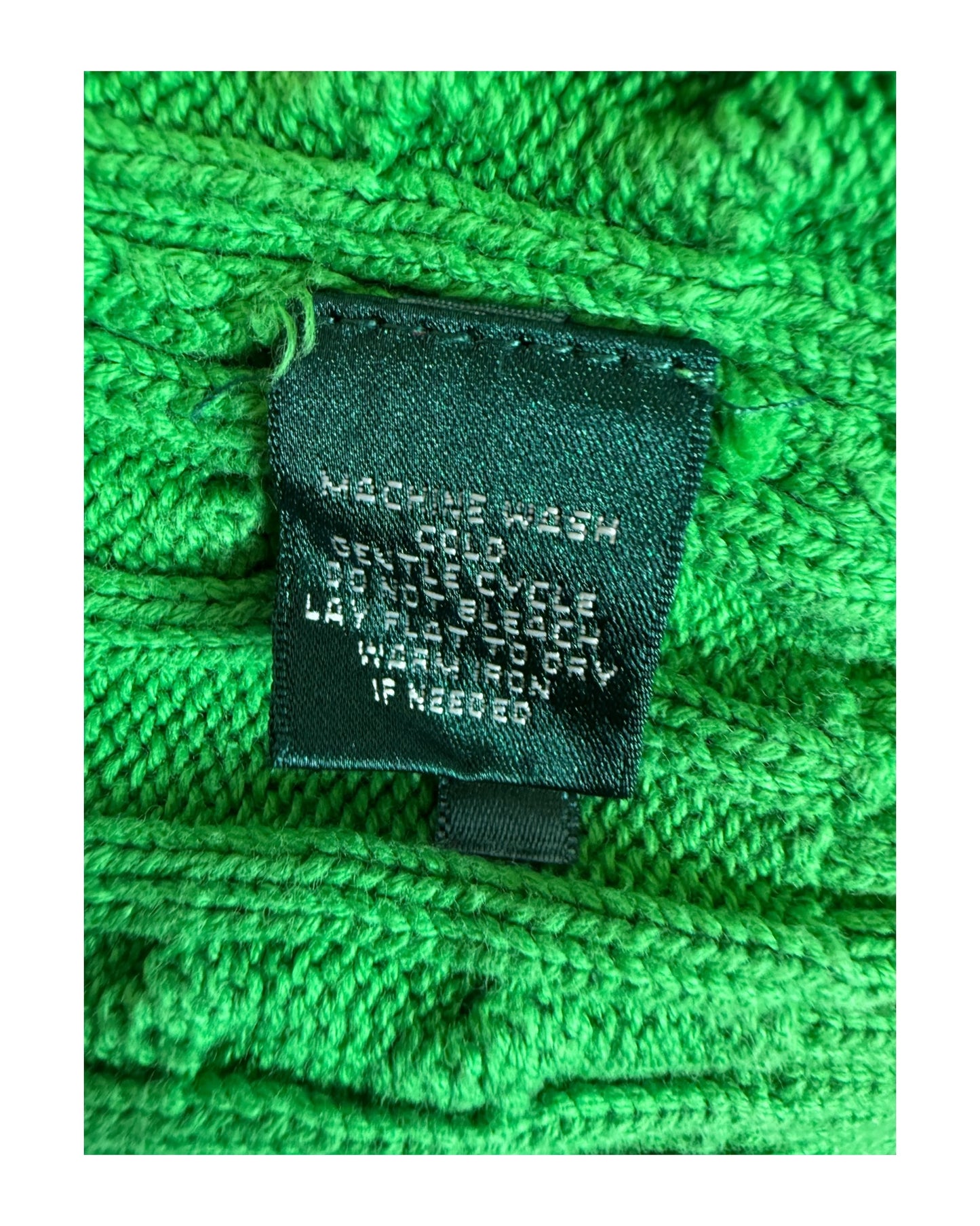 Polo Ralph Lauren Zopfmuster Pullover grün Größe S