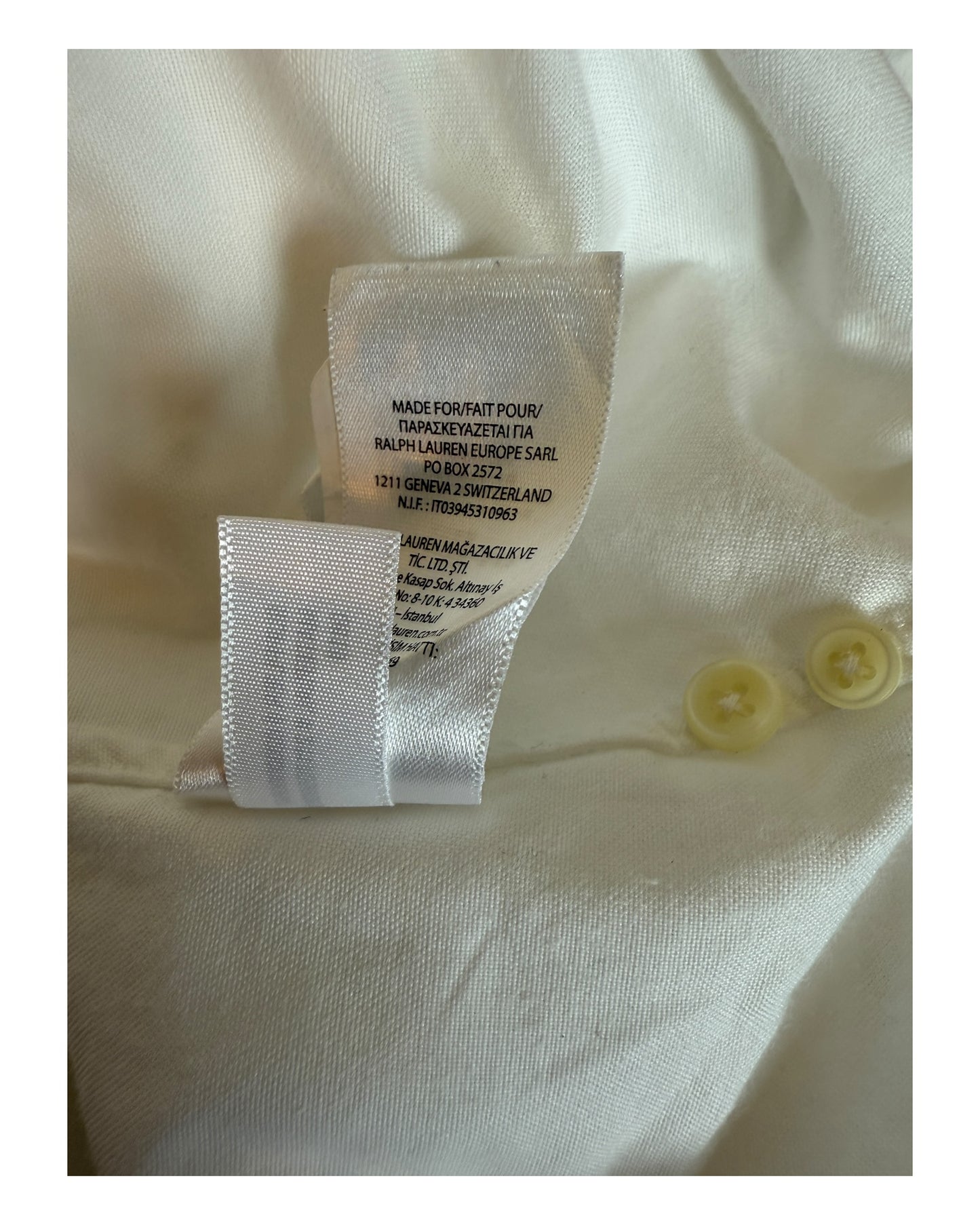 Polo Ralph Lauren Oxfordhemd Bluse weiß Größe L