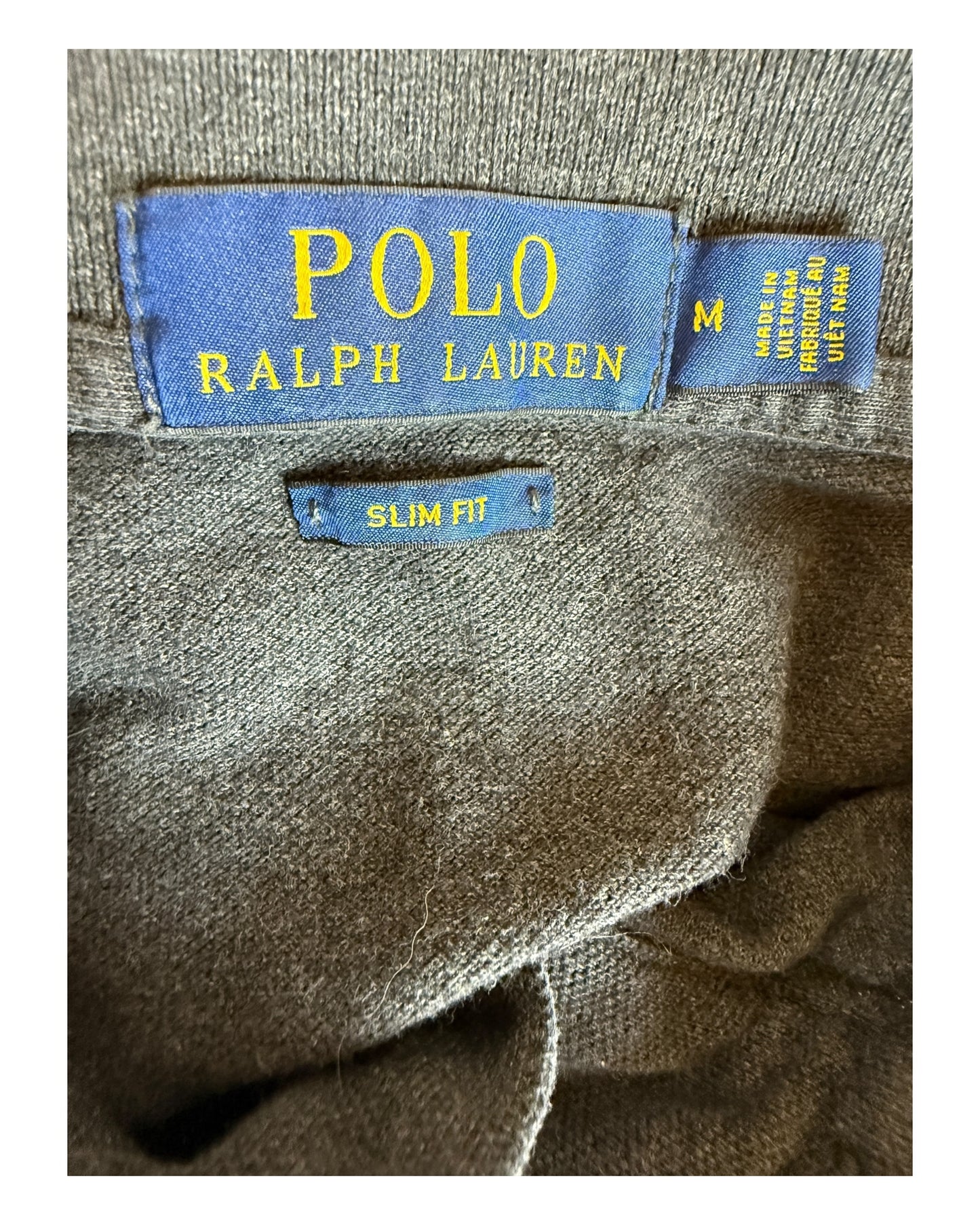 Polo Ralph Lauren Poloshirt schwarz meliert Größe M