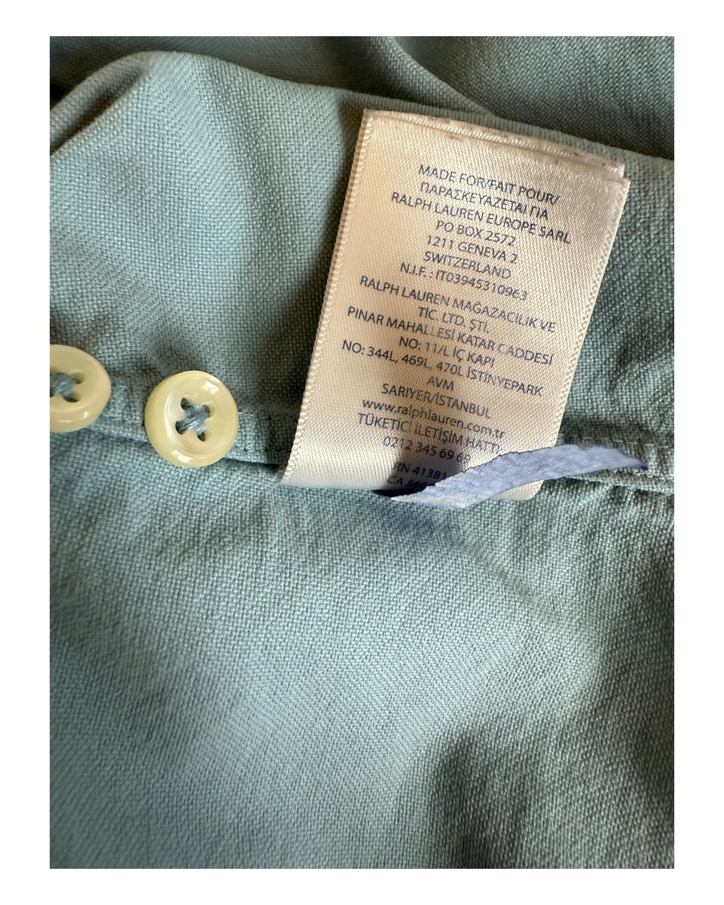 Polo Ralph Lauren Oxfordhemd hellblau Größe M