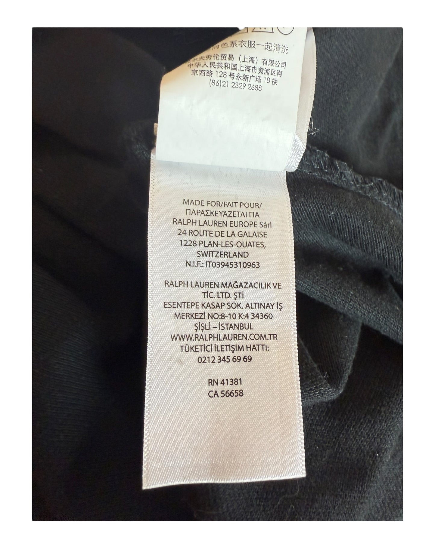 Polo Ralph Lauren Poloshirt schwarz Größe L