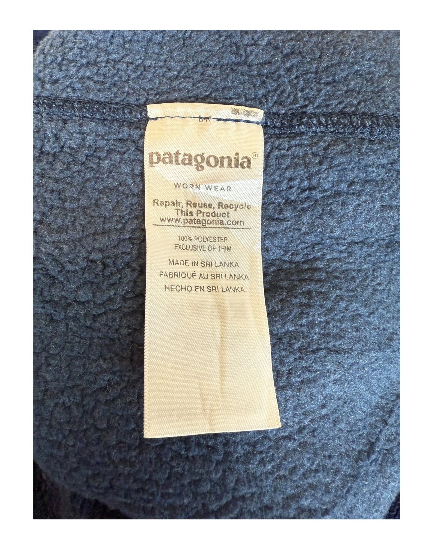 Patagonia Fleece Weste marineblau Größe L