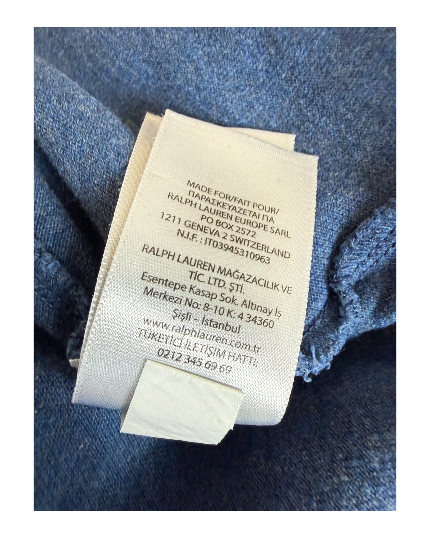 Polo Ralph Lauren Poloshirt blau Größe M