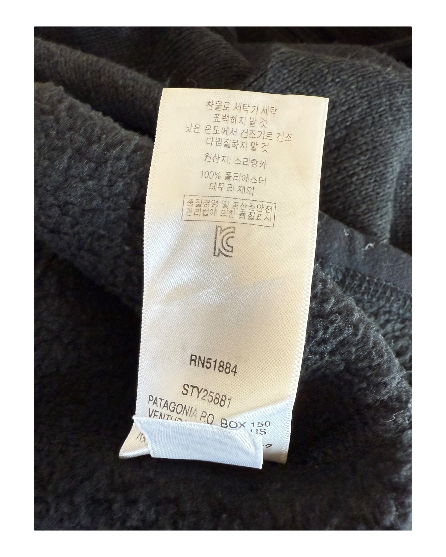 Patagonia Fleece Weste schwarz Größe XL