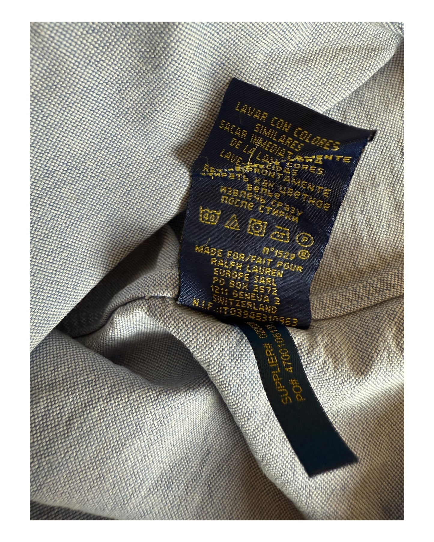 Polo Ralph Lauren Oxfordhemd Bluse hellblau Größe L