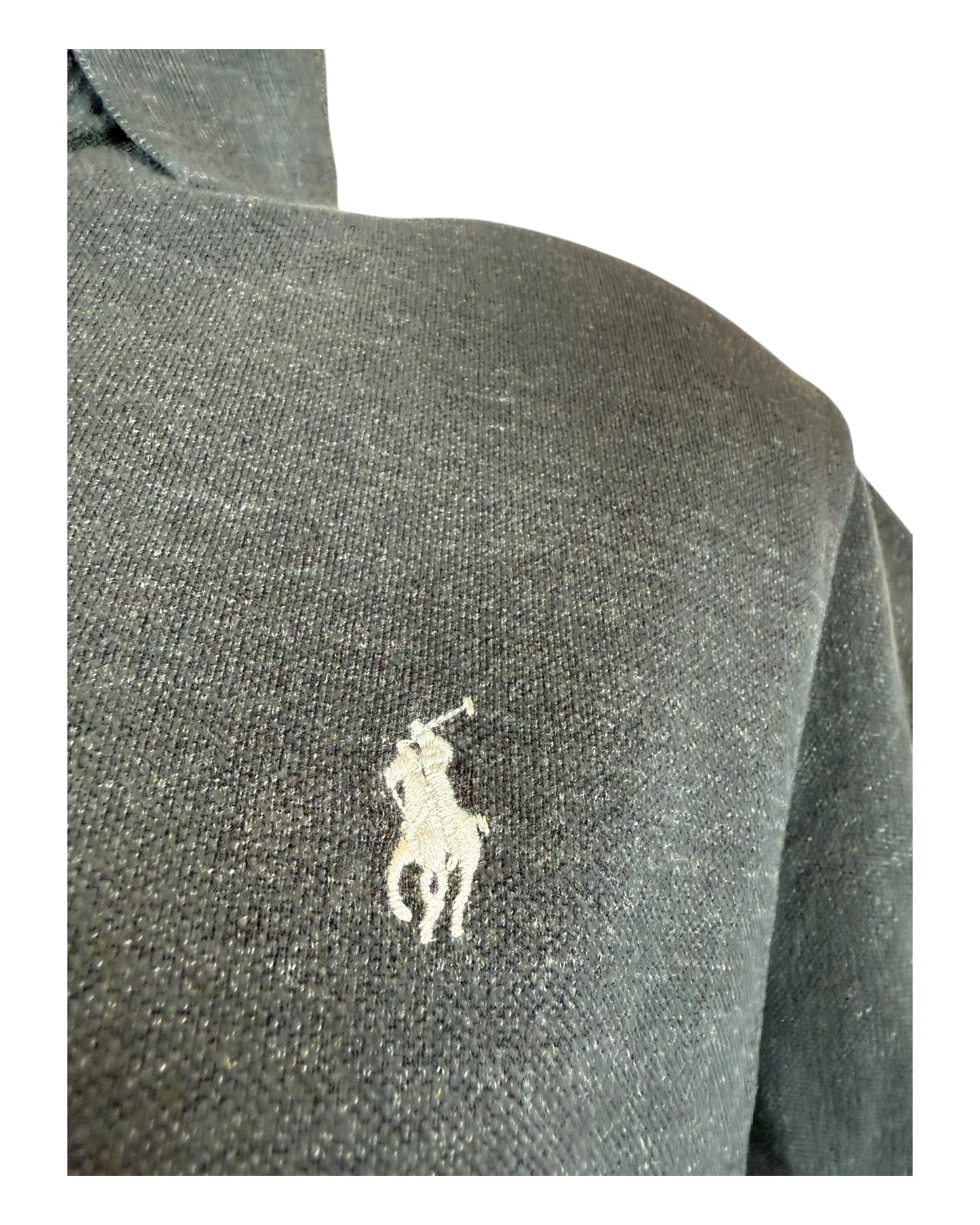 Polo Ralph Lauren Poloshirt schwarz meliert Größe L