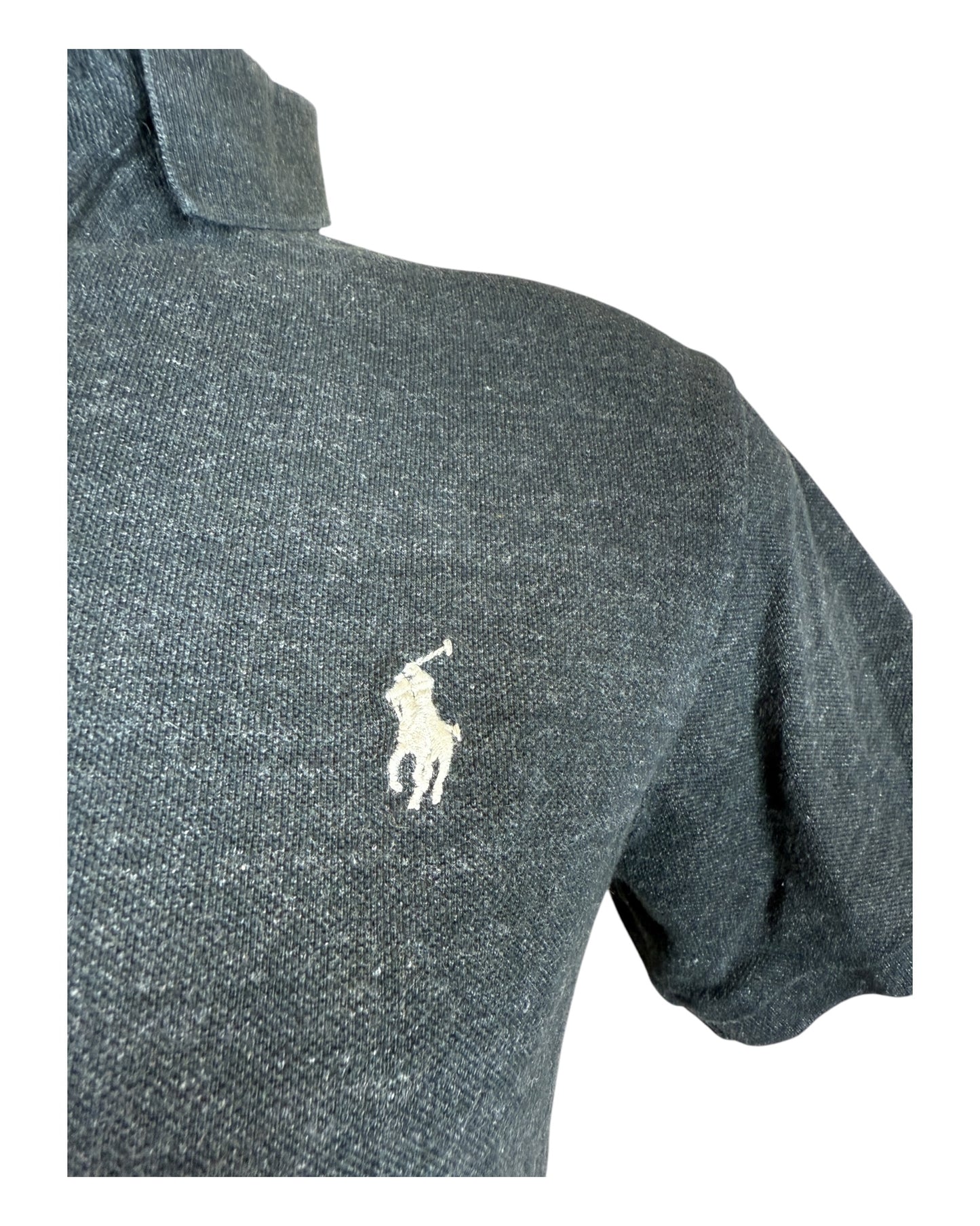 Polo Ralph Lauren Poloshirt schwarz meliert Größe M