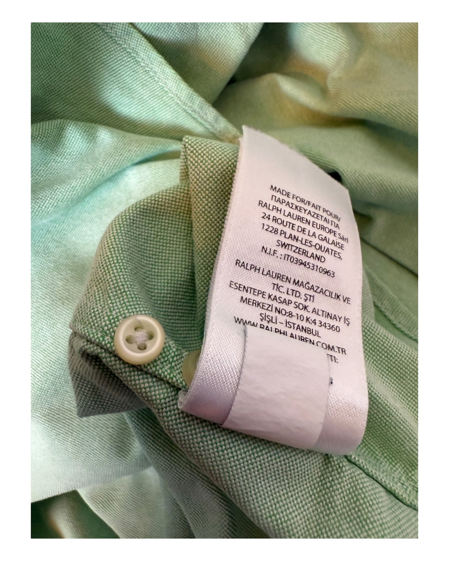 Polo Ralph Lauren Oxfordhemd grün Größe M