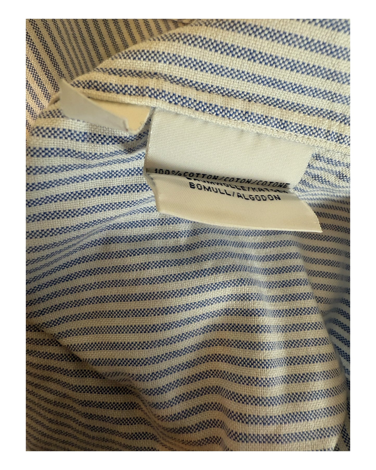 Polo by Ralph Lauren Kurzarmhemd blau weiß gestreift Größe XL