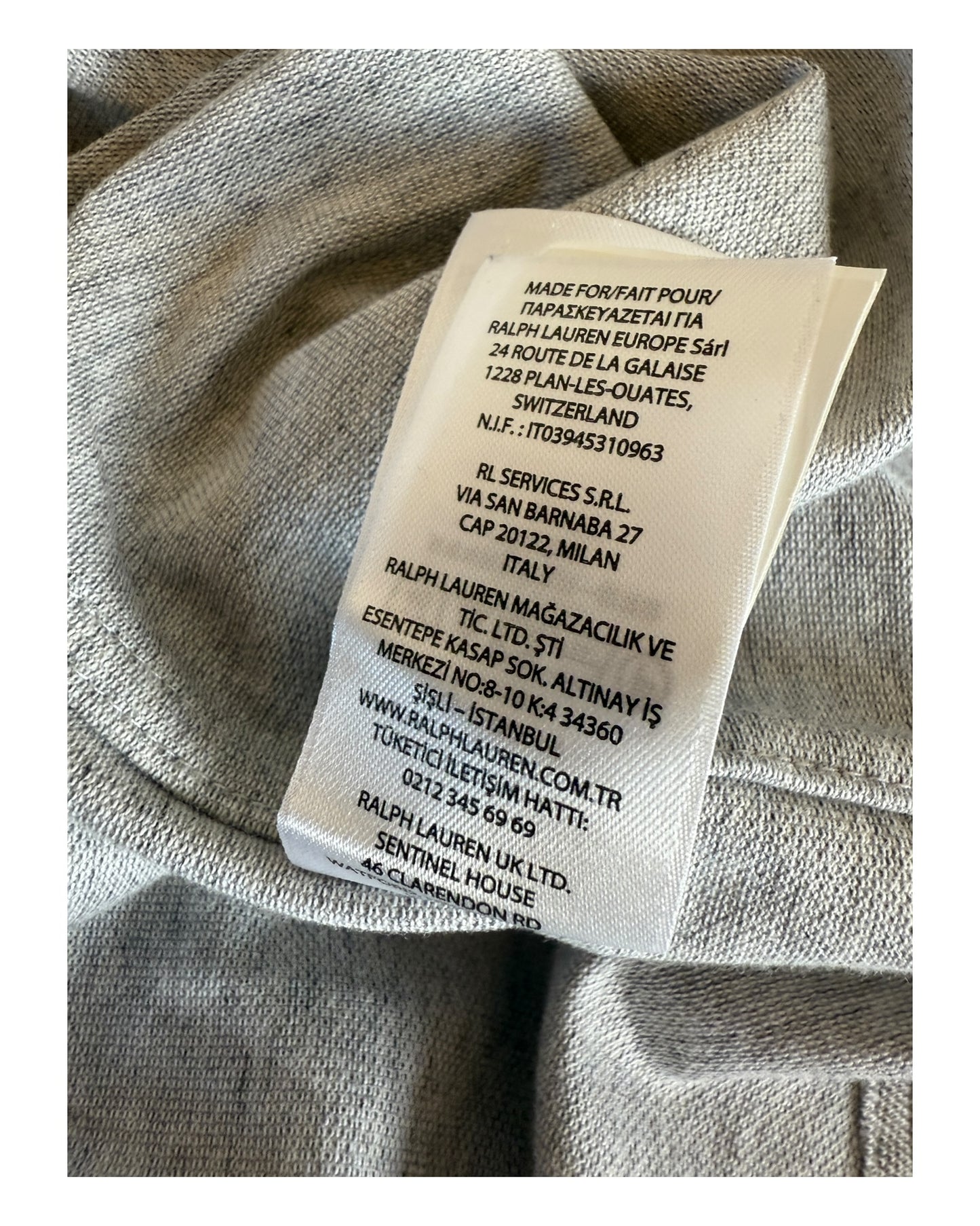 Polo Ralph Lauren Knit Oxfordhemd grau Größe L