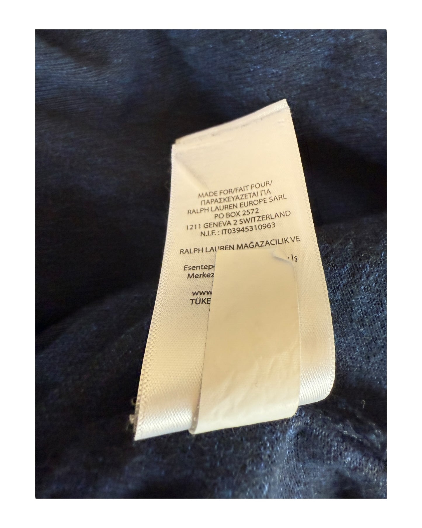 Polo Ralph Lauren Poloshirt marineblau meliert Größe M