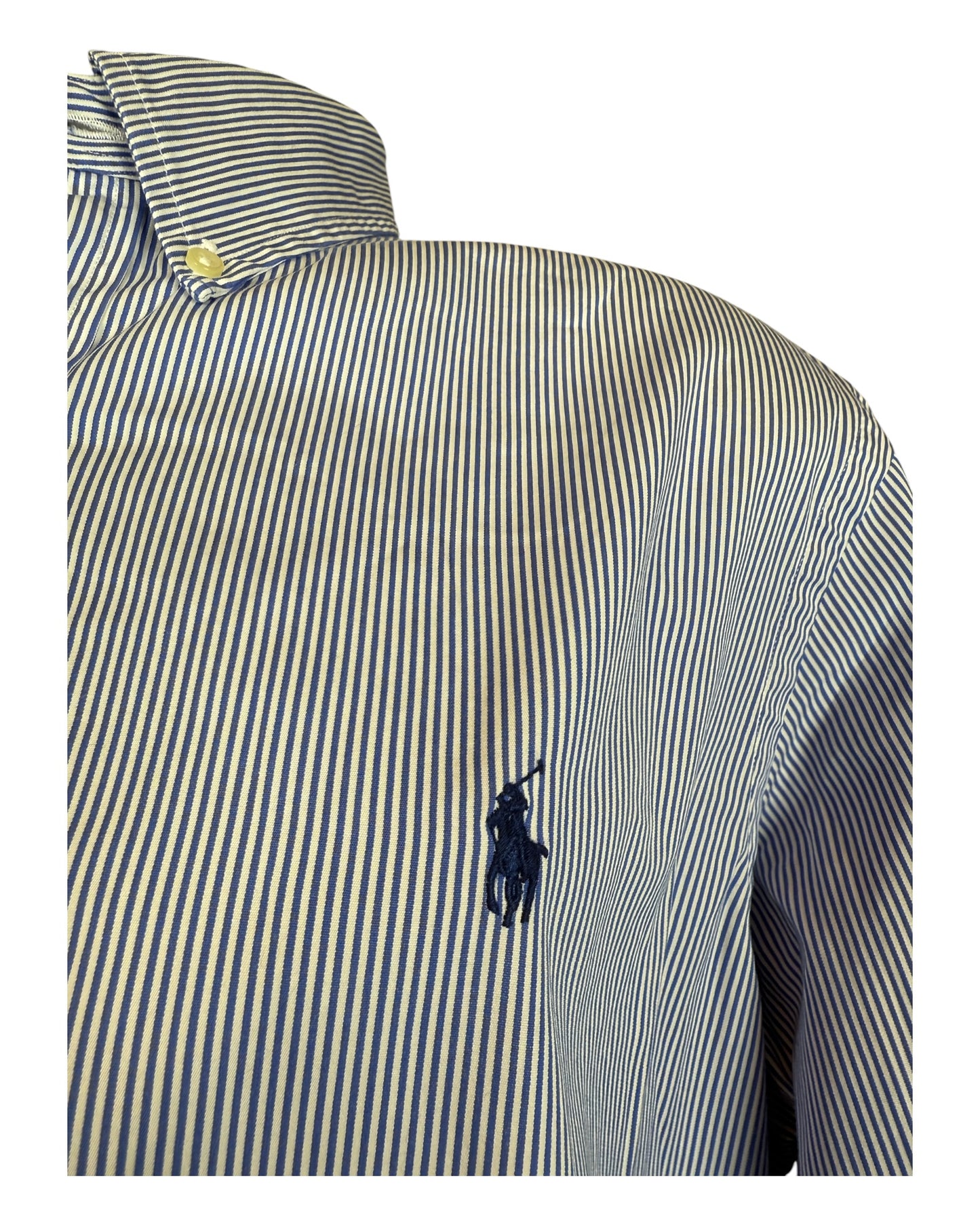 Polo Ralph Lauren Hemd blau weiß gestreift Größe L