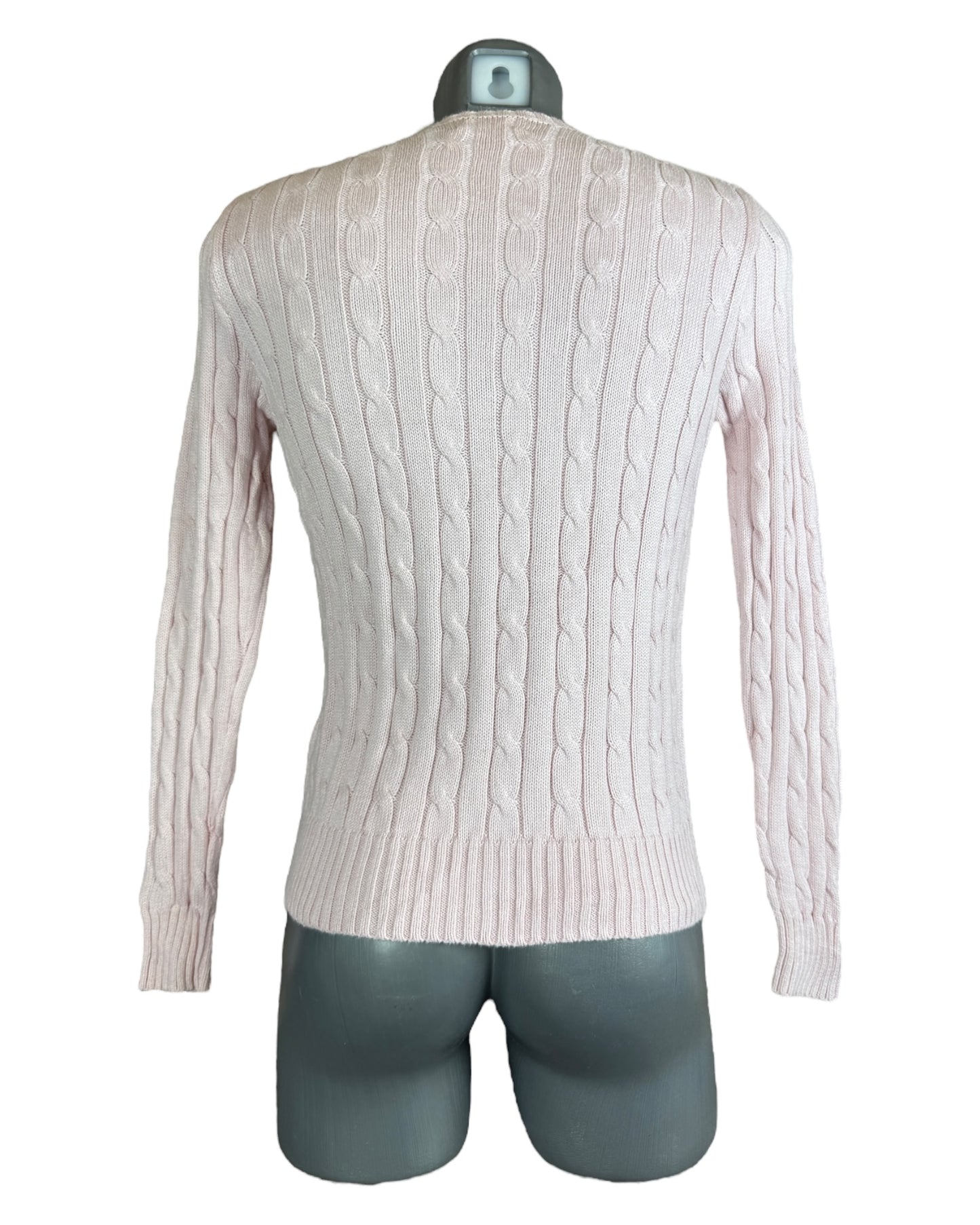 Polo Ralph Lauren Zopfmuster Pullover rosa Größe S