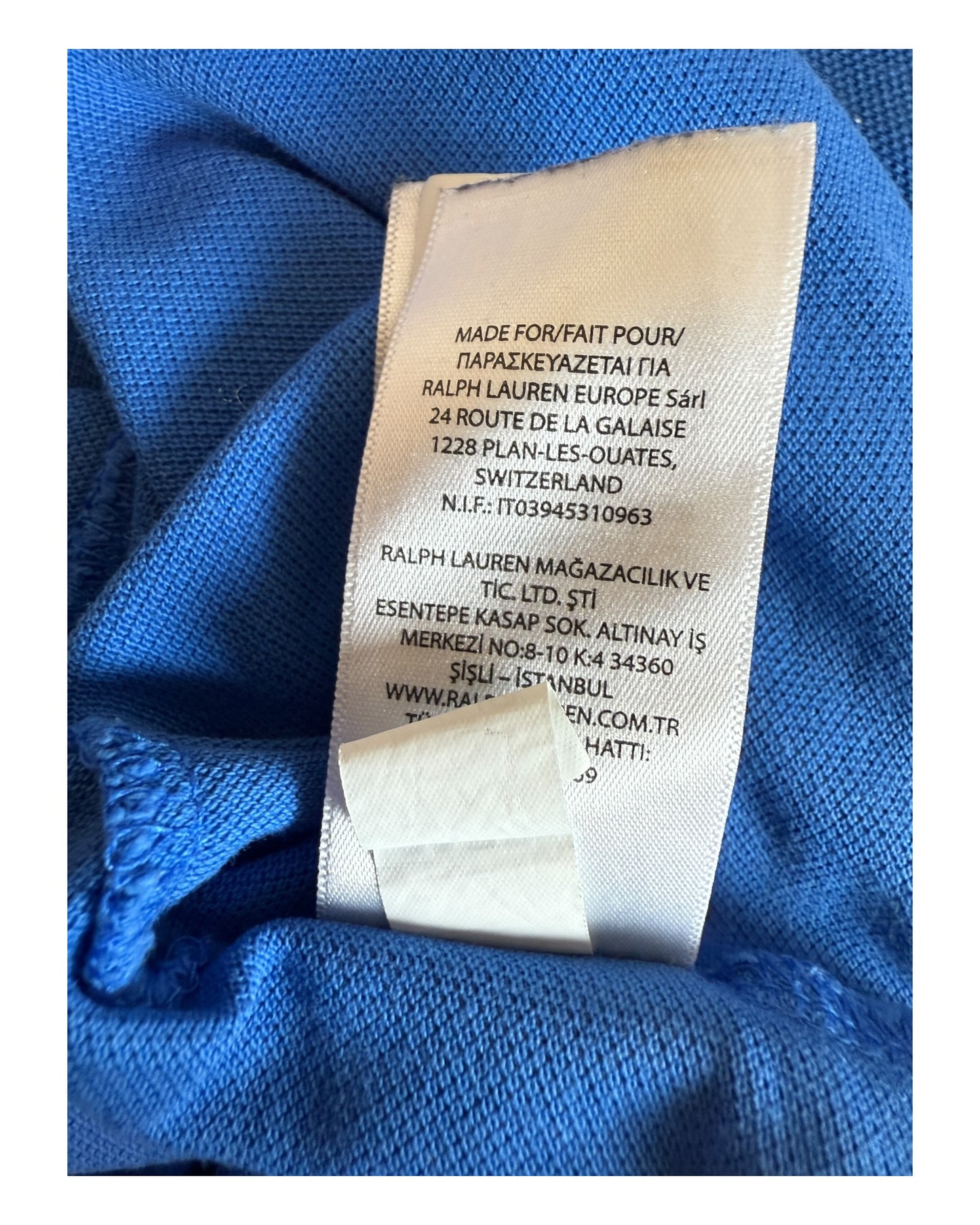 Polo Ralph Lauren Poloshirt blau Größe L