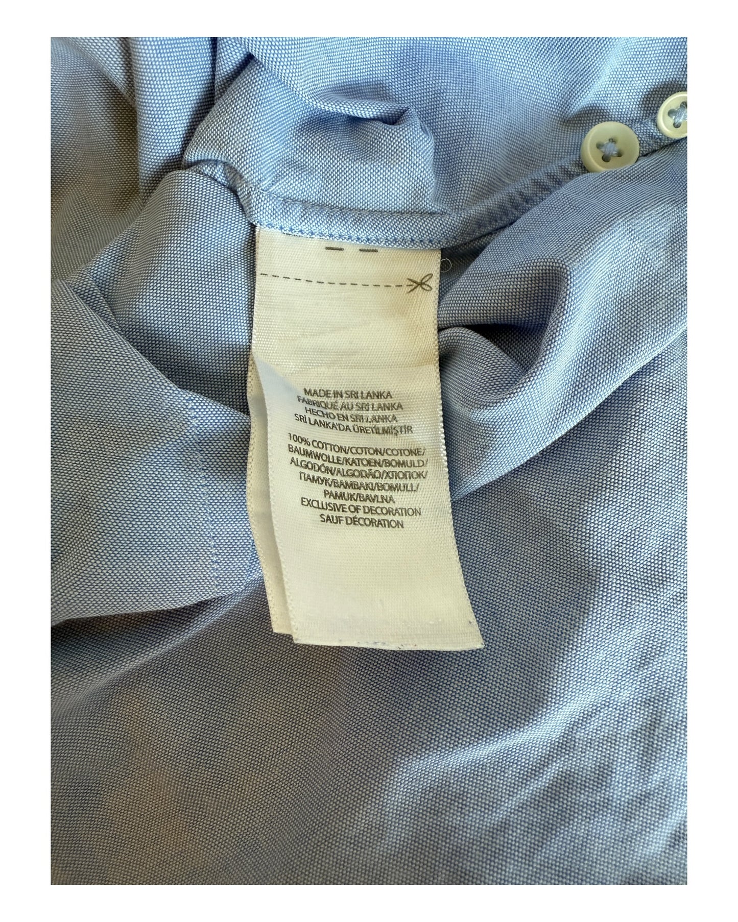 Polo Ralph Lauren Kurzarm Oxfordhemd Größe M