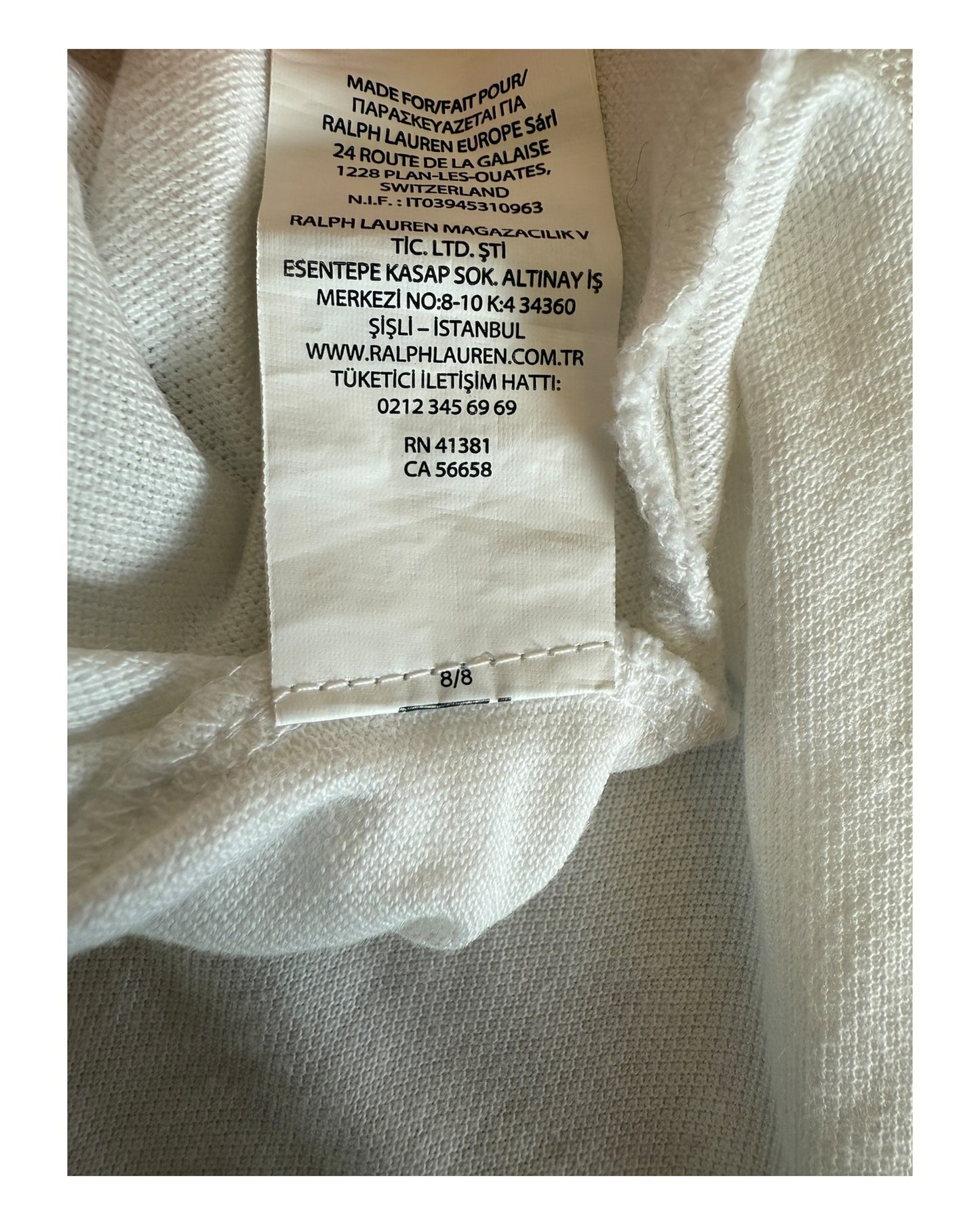 Polo Ralph Lauren Poloshirt weiß Größe L