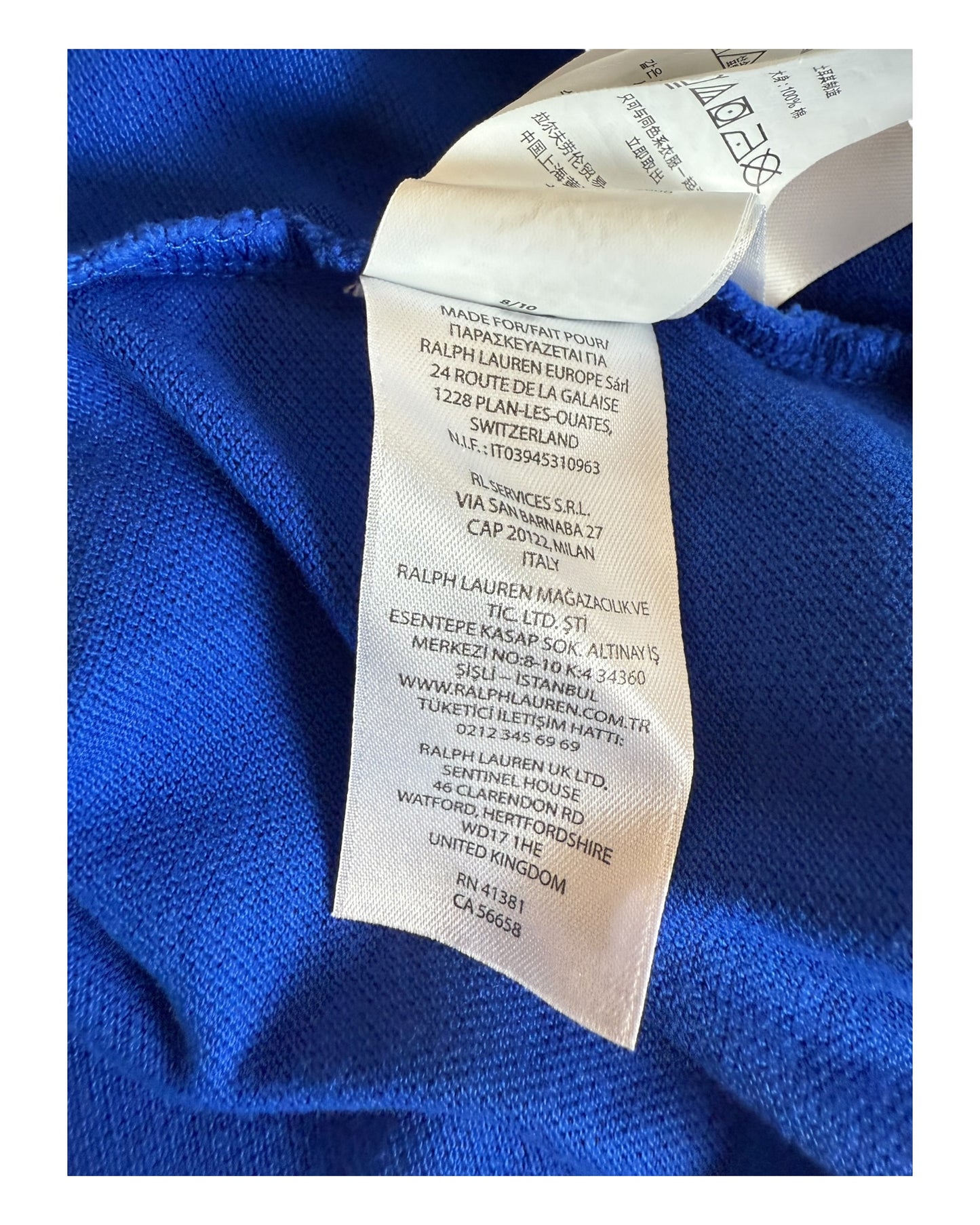 Polo Ralph Lauren Poloshirt blau Größe L