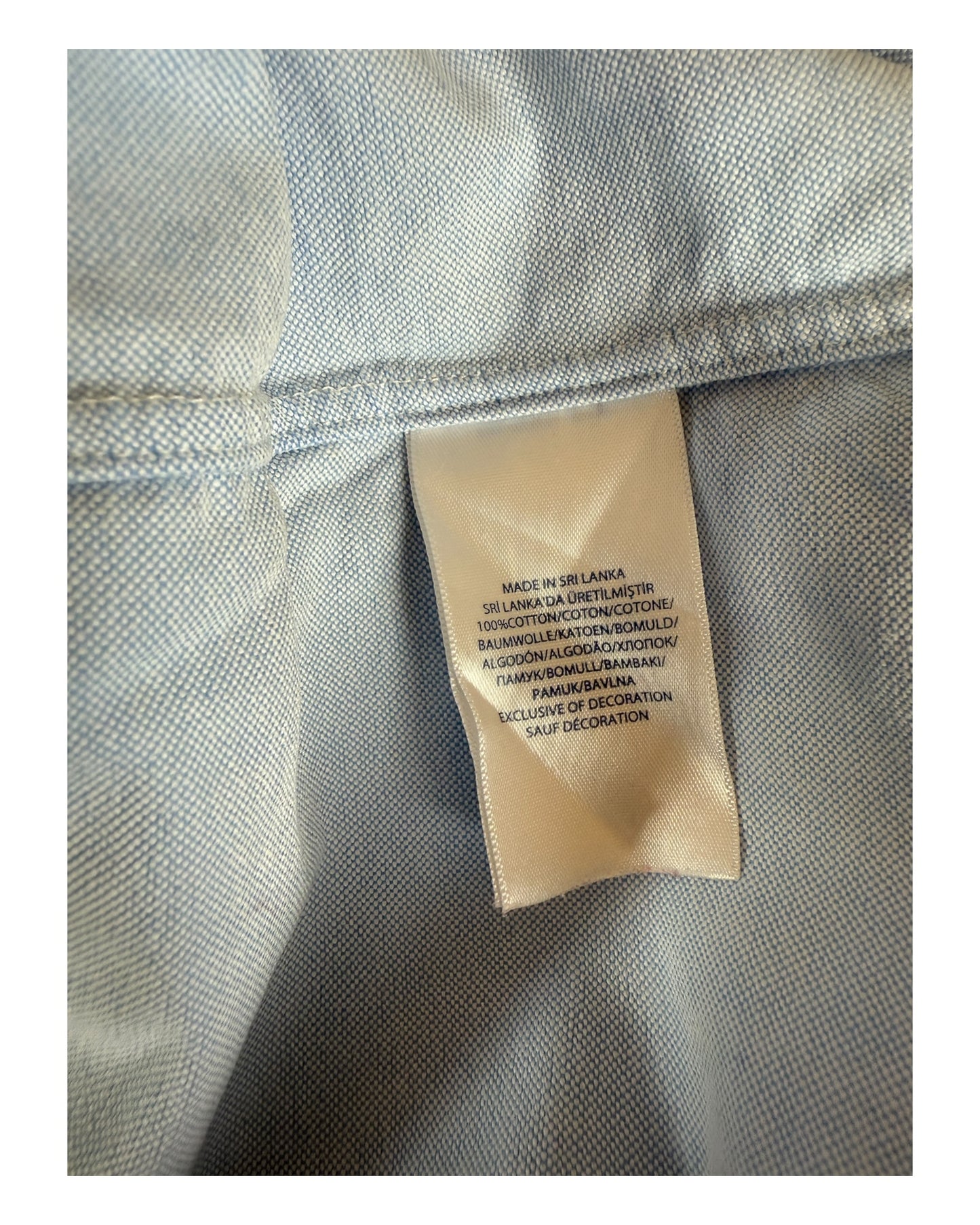 Polo Ralph Lauren Oxfordhemd hellblau Größe L