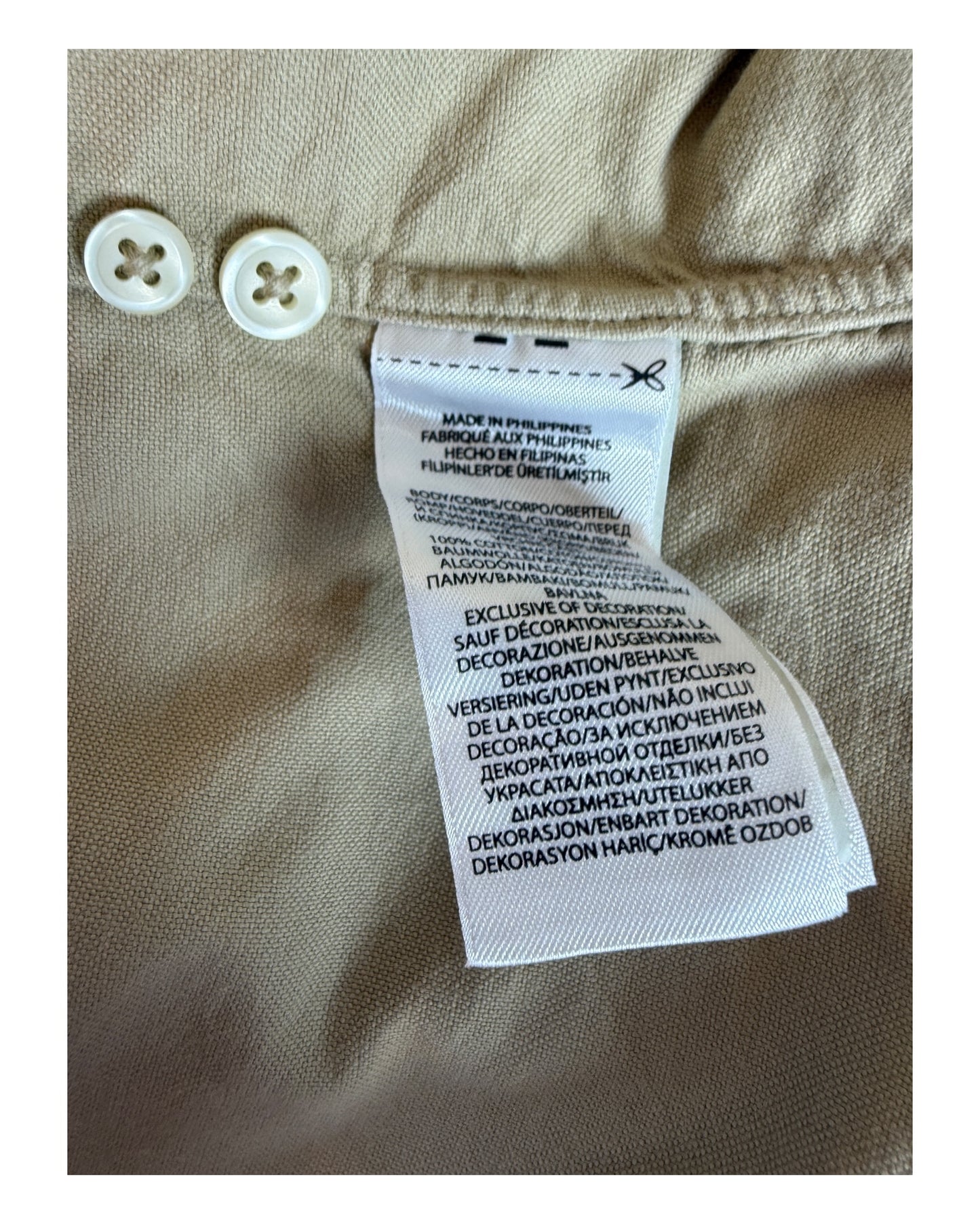 Polo Ralph Lauren Oxfordhemd beige Größe L