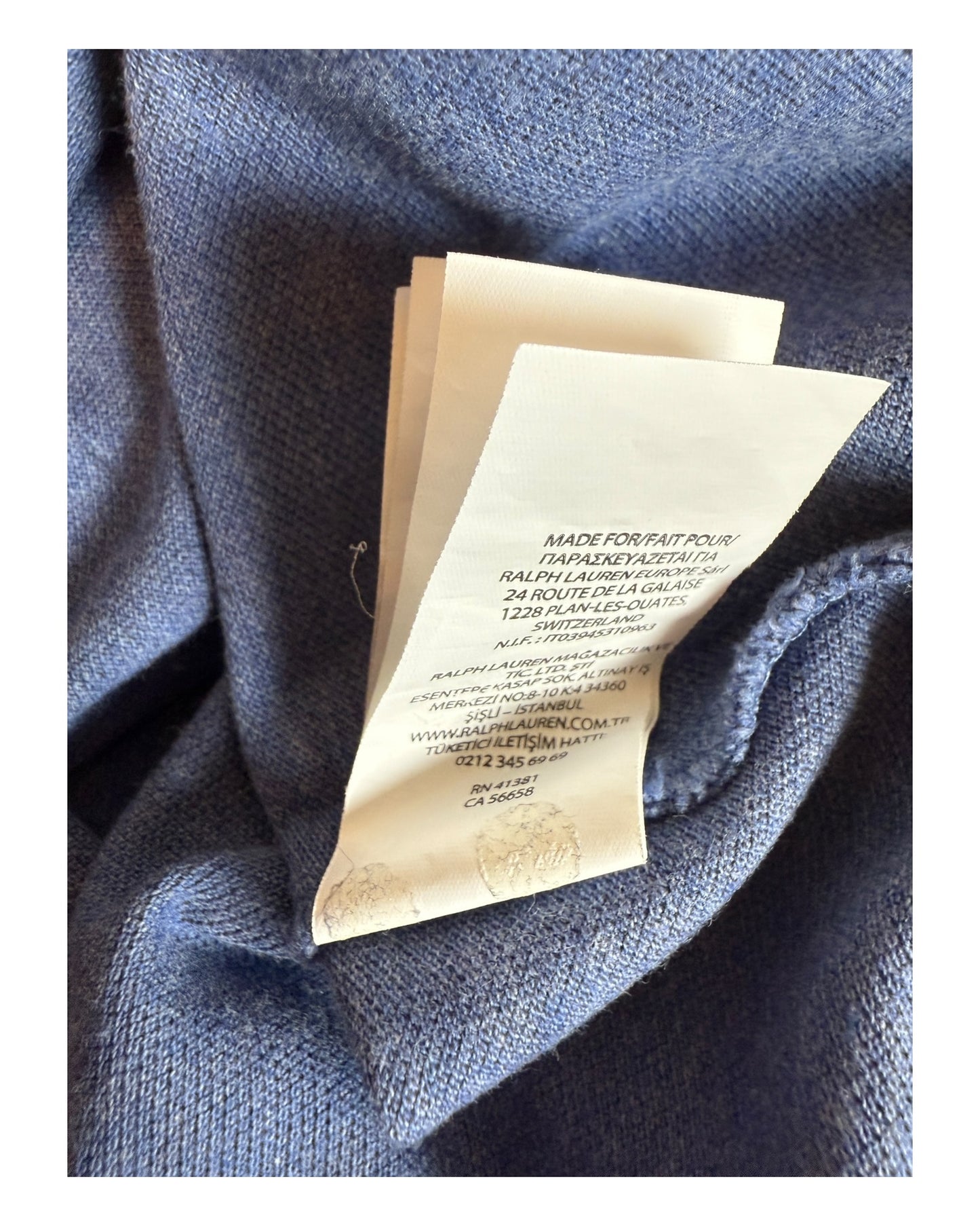 Polo Ralph Lauren Poloshirt blau Größe L