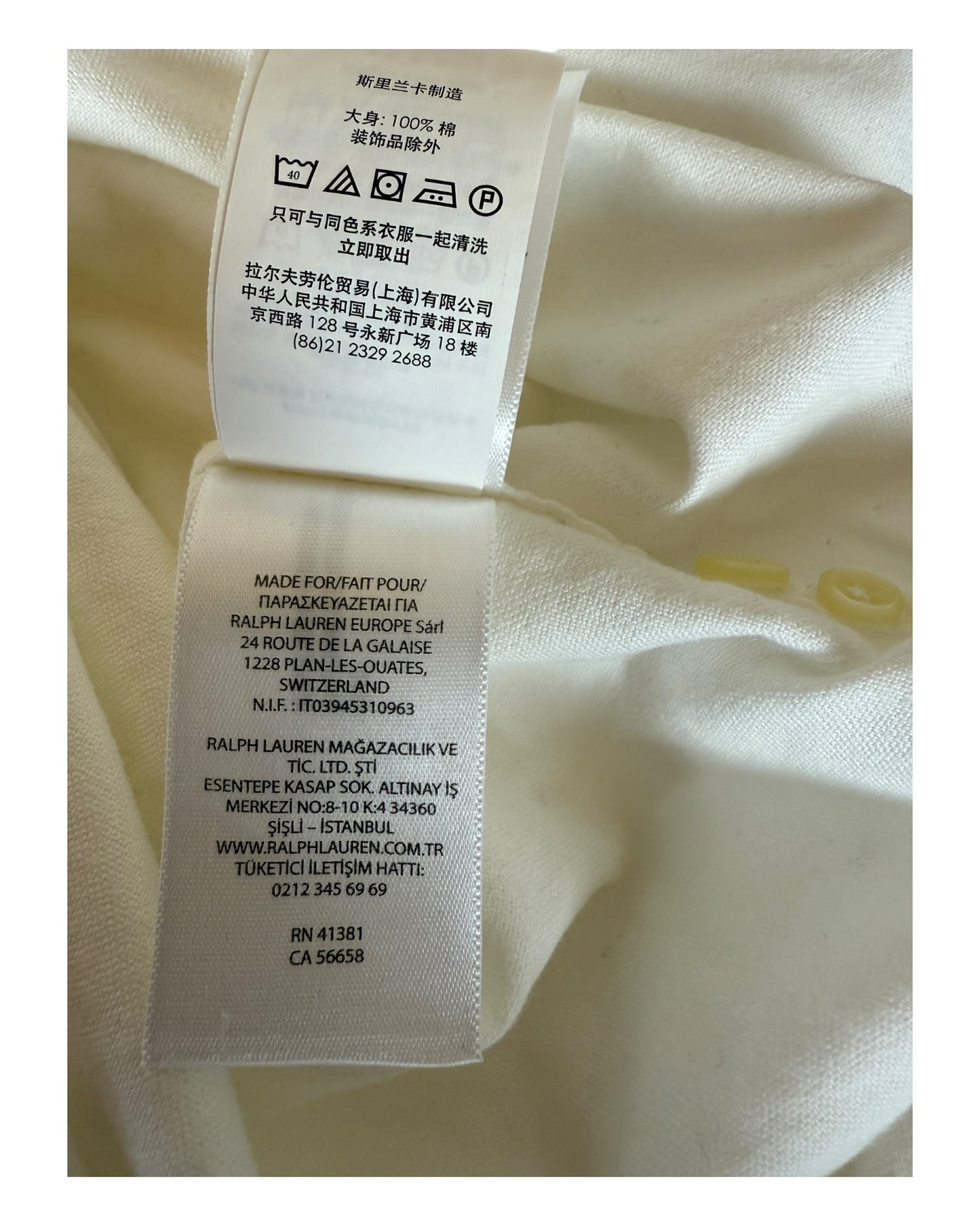 Polo Ralph Lauren Bluse weiß Größe S
