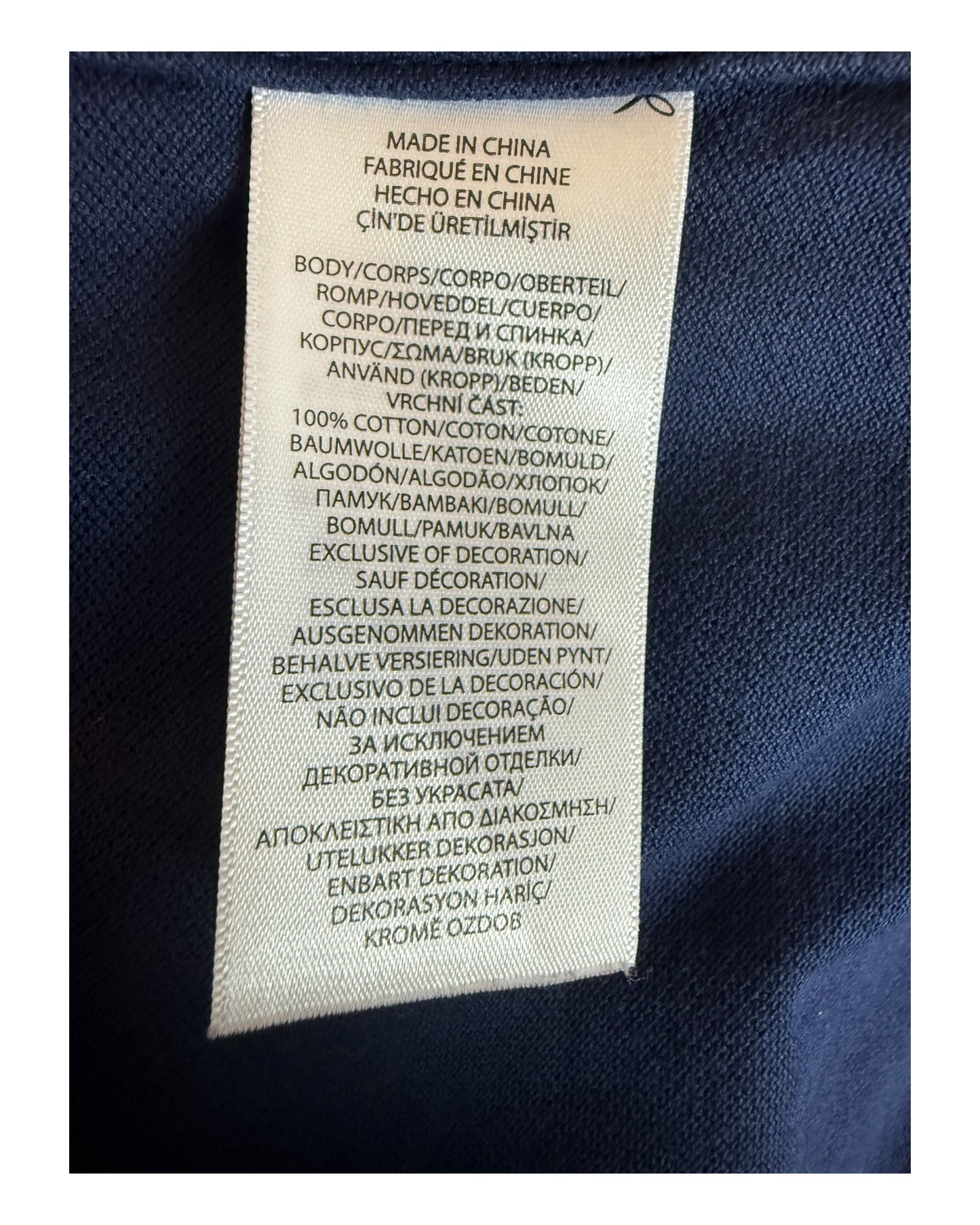 Polo Ralph Lauren Knit Oxford Bluse marineblau Größe S