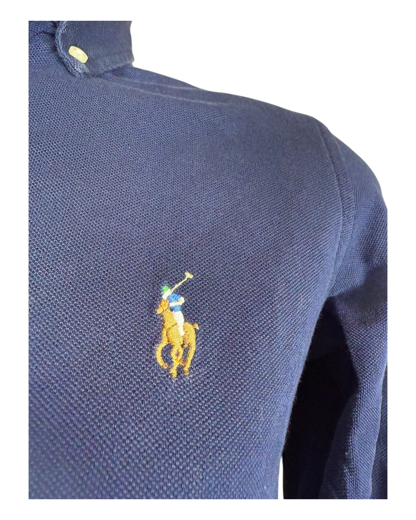 Polo Ralph Lauren Knit Oxfordhemd marineblau Größe M