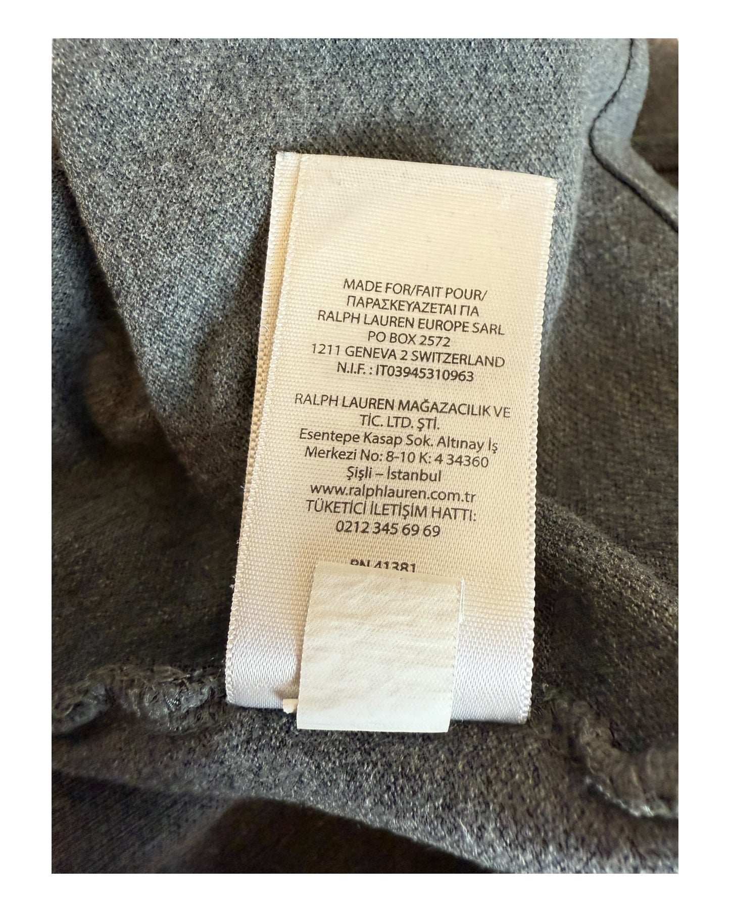 Polo Ralph Lauren Poloshirt grau Größe L