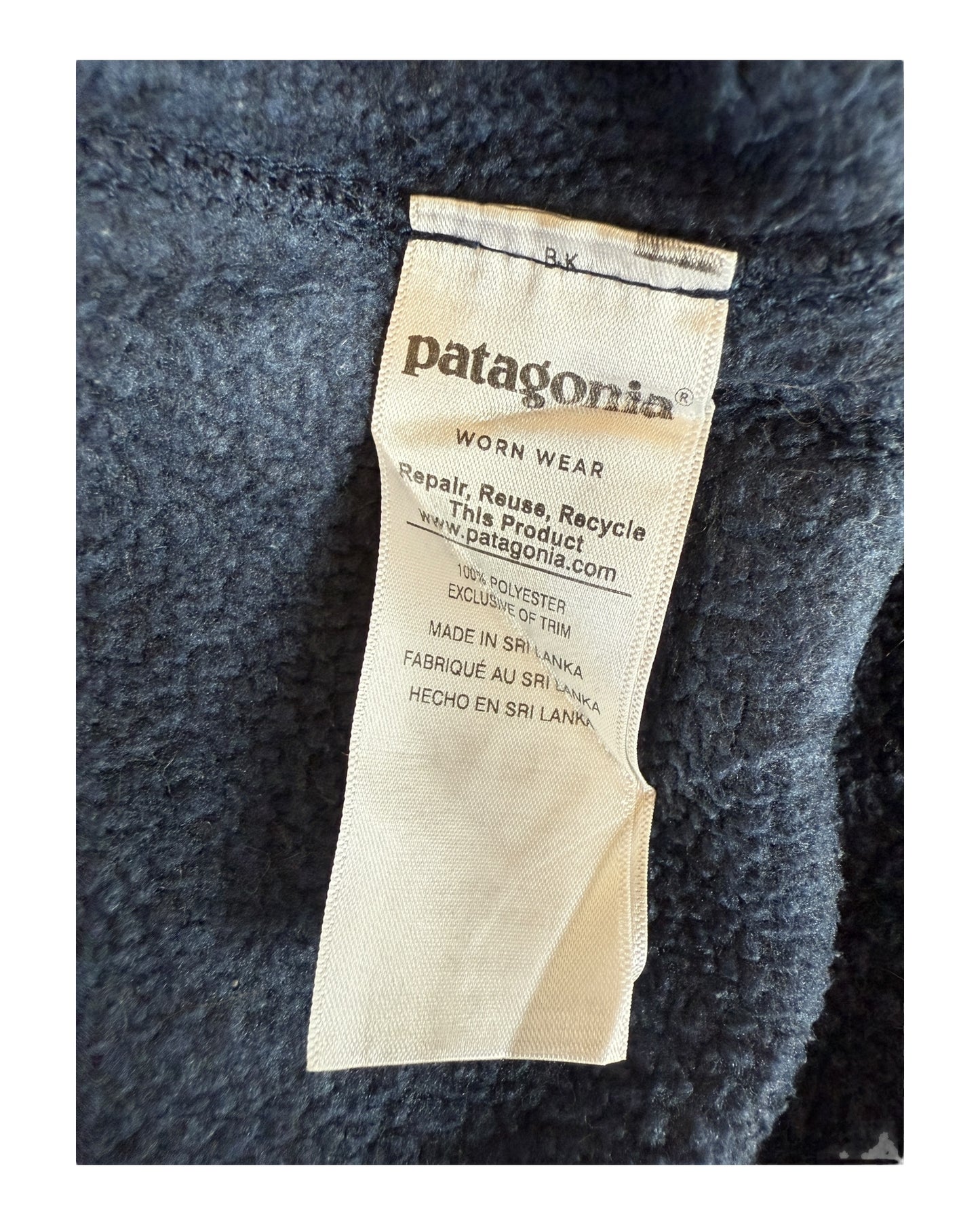 Patagonia Fleece Weste marineblau Größe L