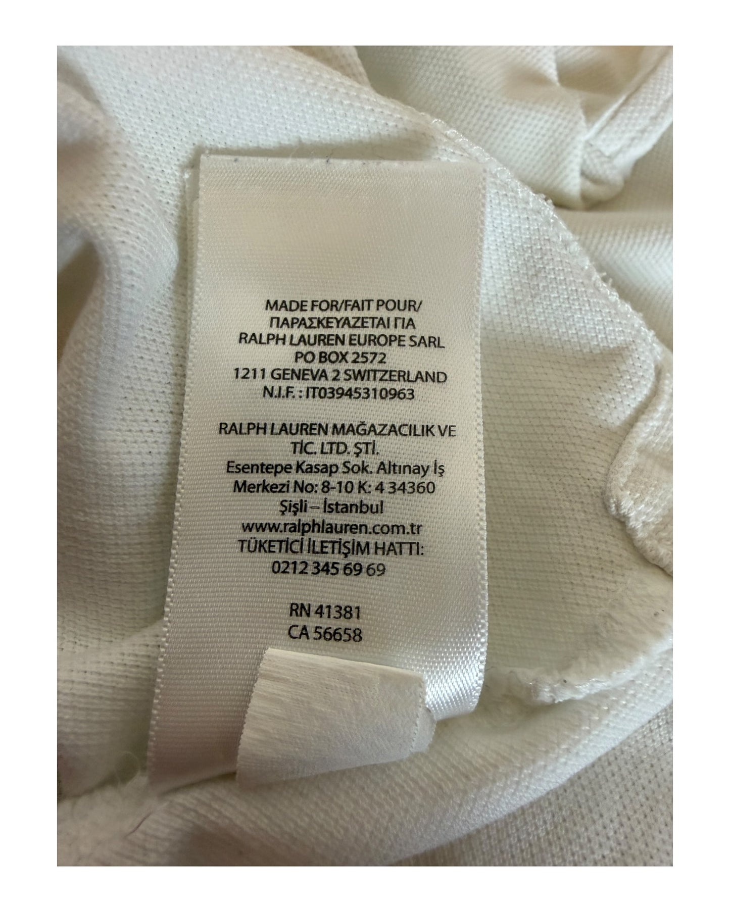 Polo Ralph Lauren Poloshirt weiß Größe L