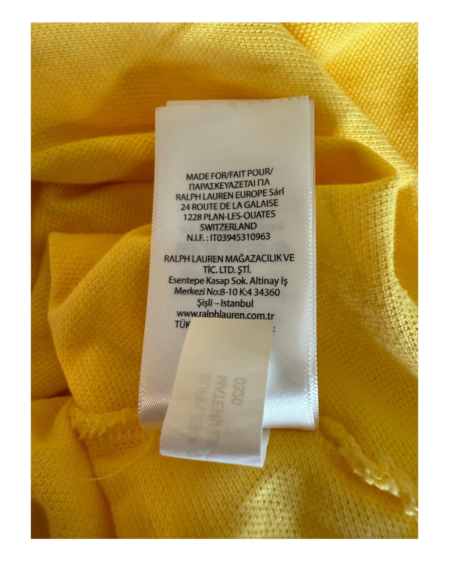 Polo Ralph Lauren Poloshirt gelb Größe L