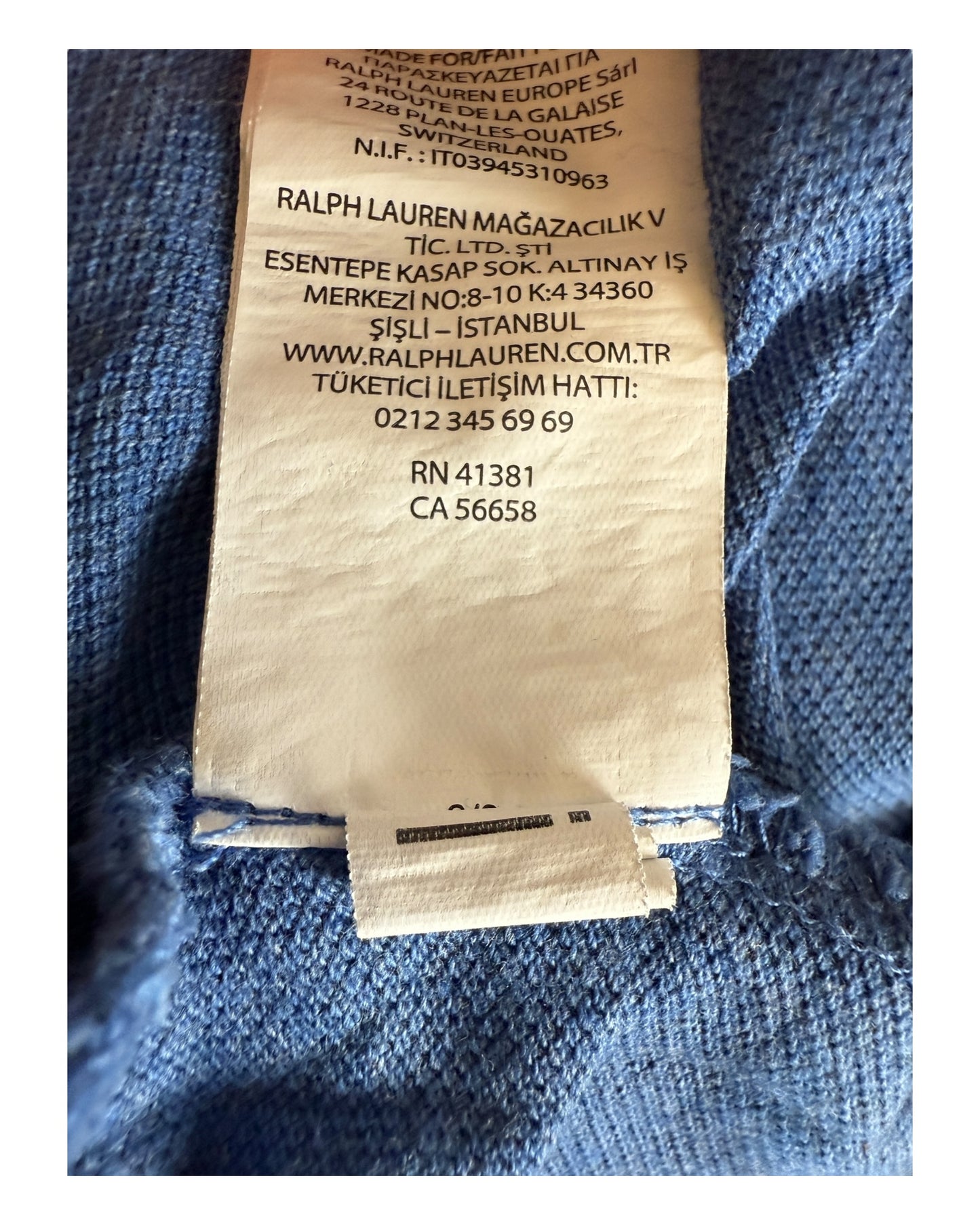 Polo Ralph Lauren Poloshirt blau Größe M