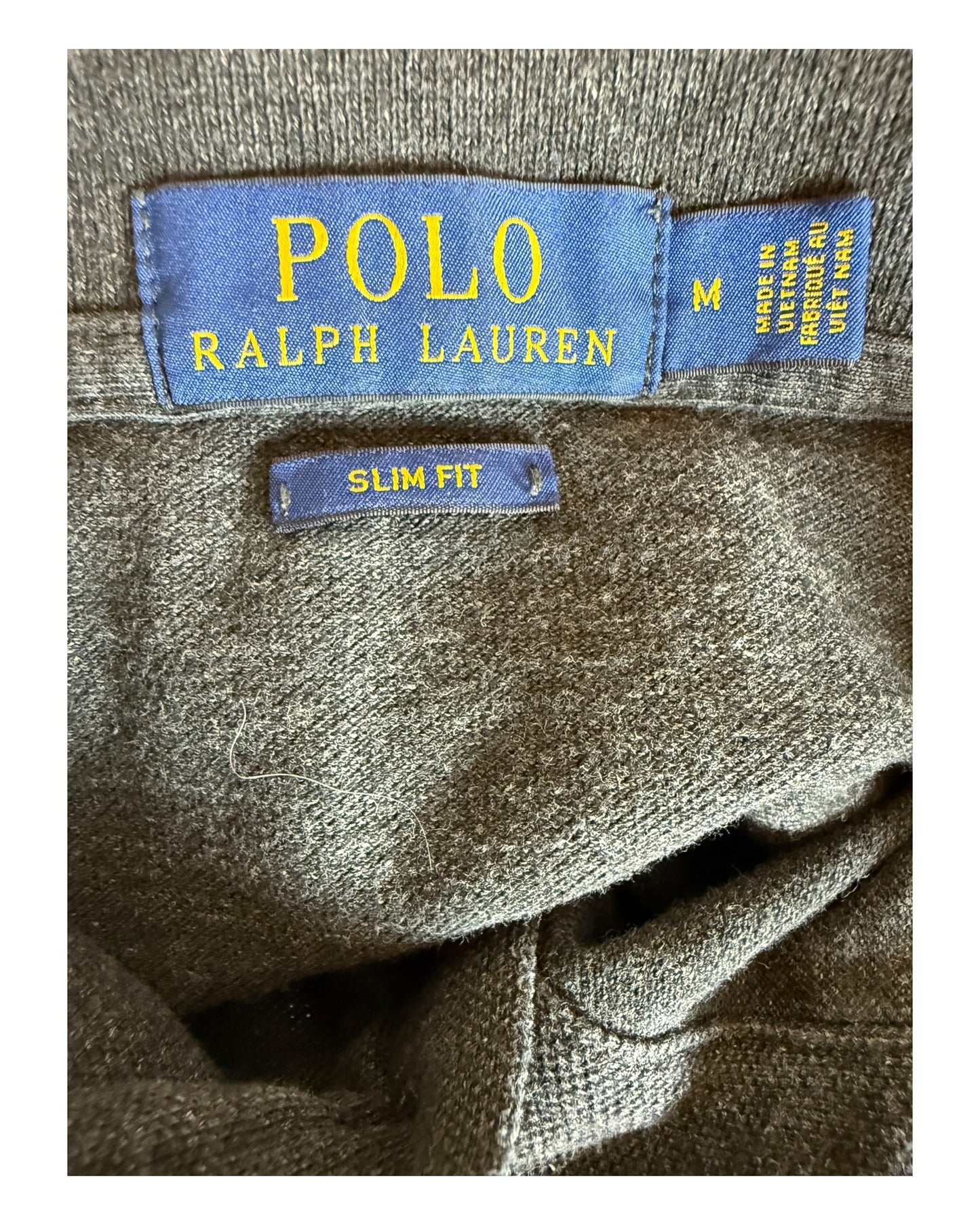 Polo Ralph Lauren Poloshirt schwarz meliert Größe M