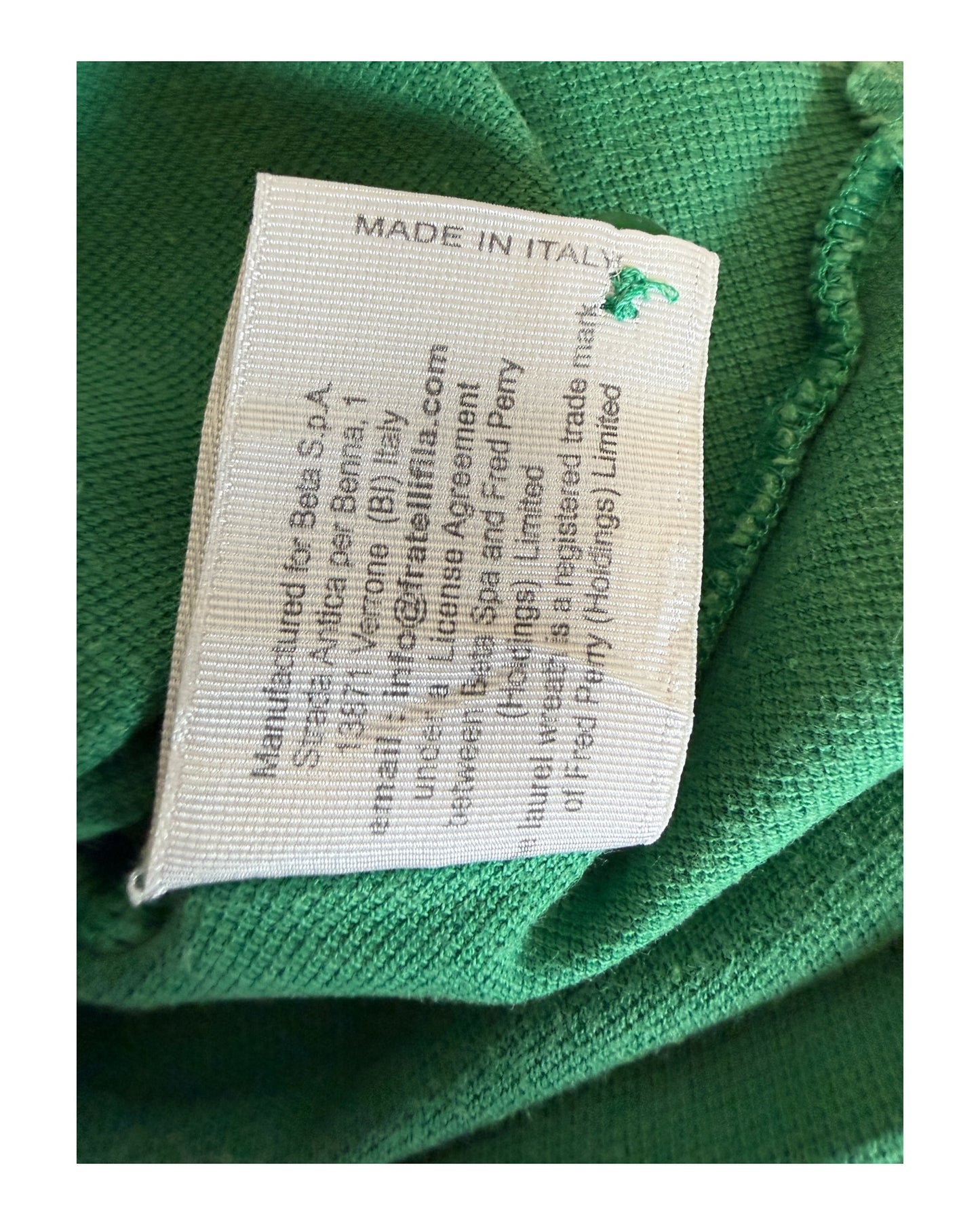 Fred Perry Poloshirt grün Größe M