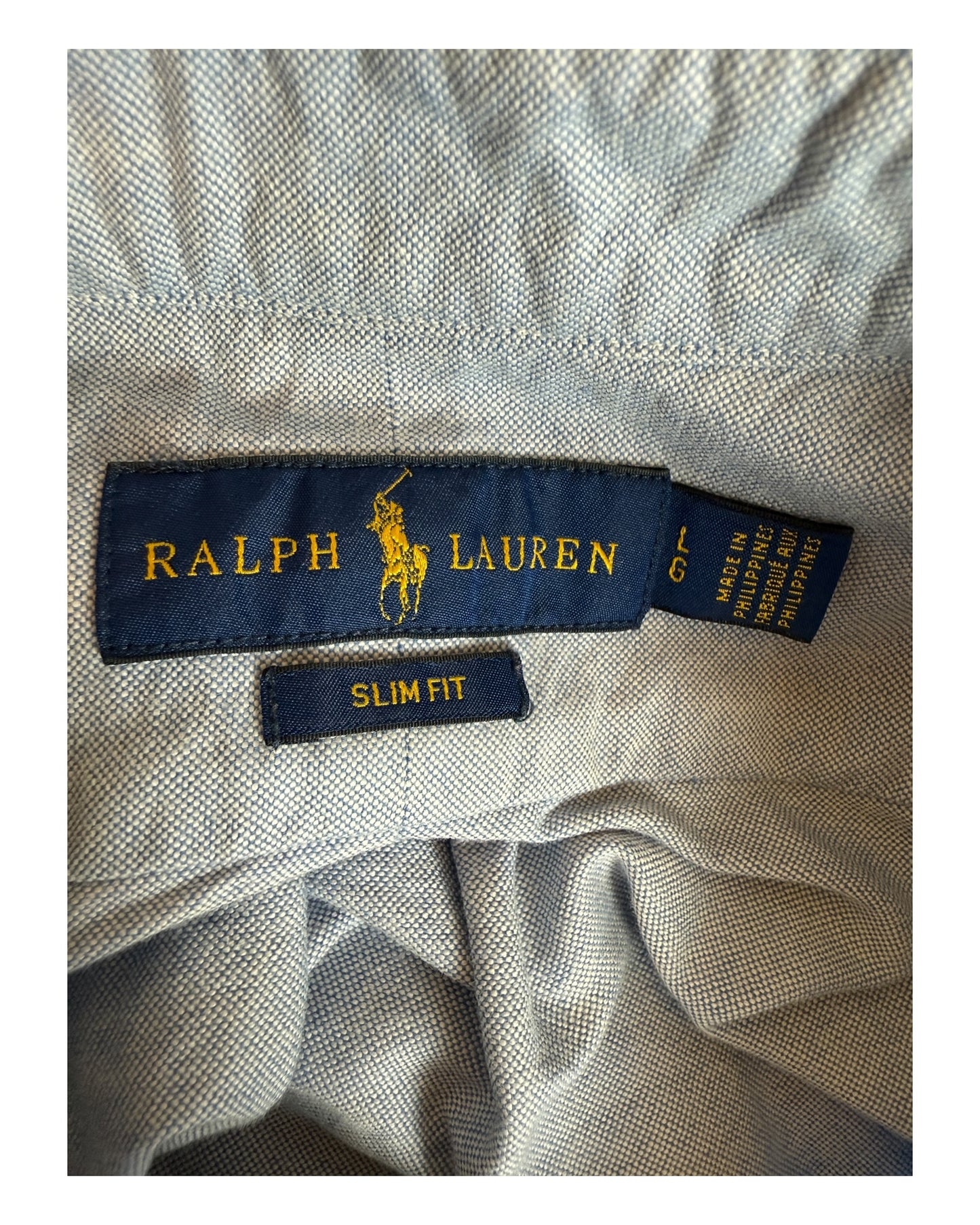 Polo Ralph Lauren Hemd hellgrau Größe L