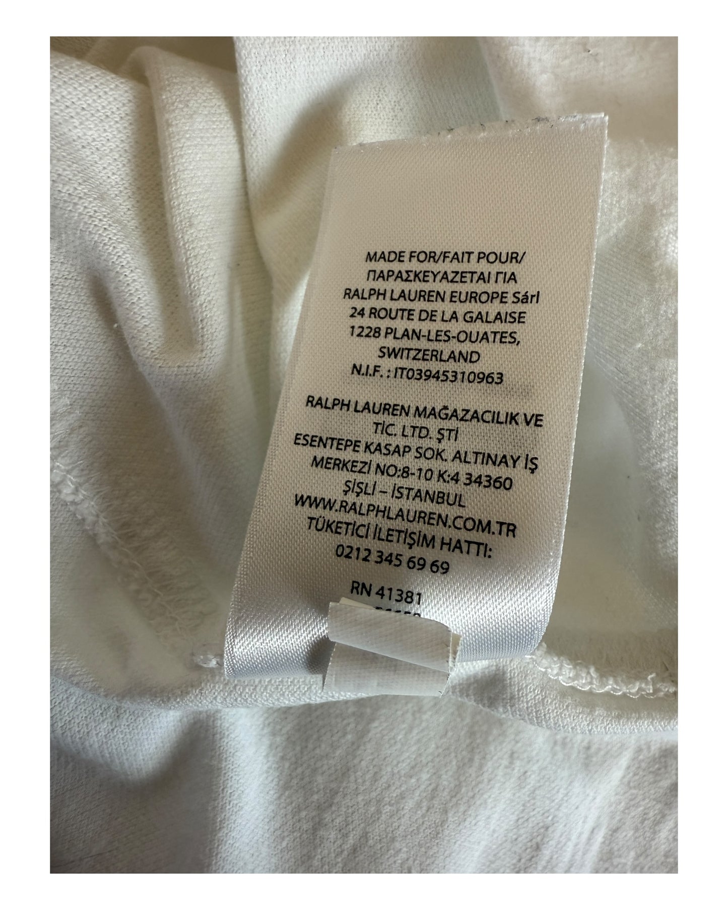 Polo Ralph Lauren Hemd weiß Größe L
