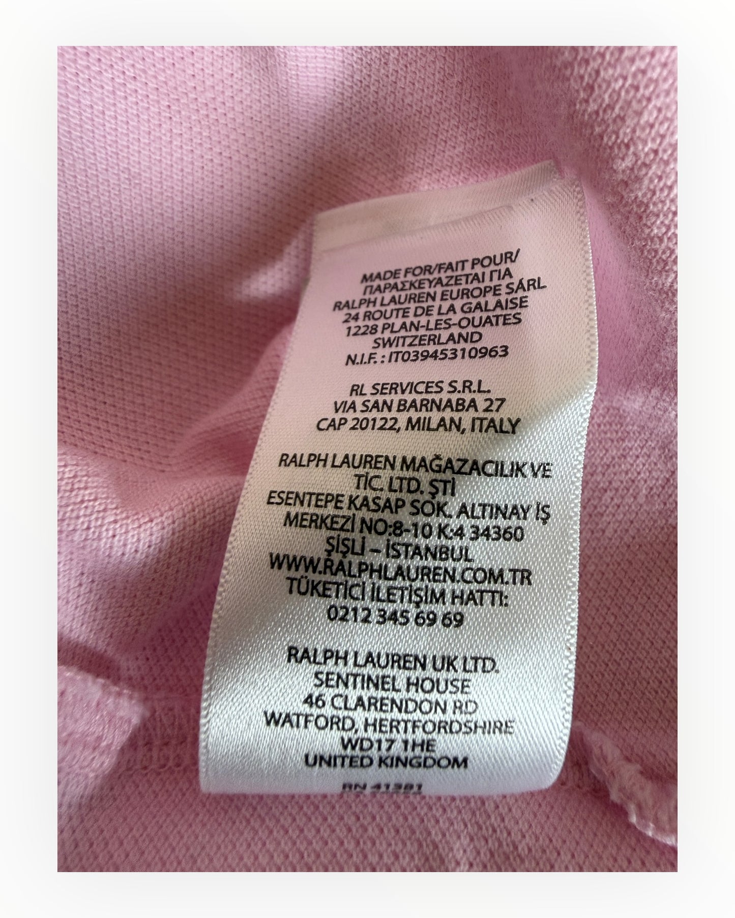 Polo Ralph Lauren Poloshirt rosa Größe L