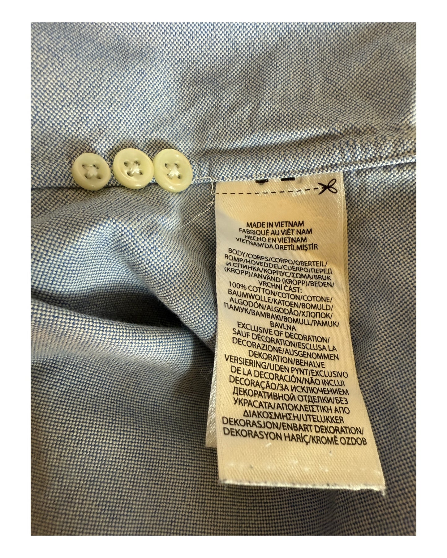 Polo Ralph Lauren Oxfordhemd hellblau Größe L