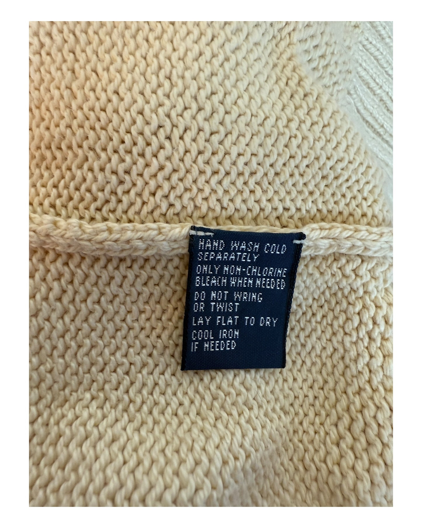 Polo by Ralph Lauren Half Zip Pullover cream size L