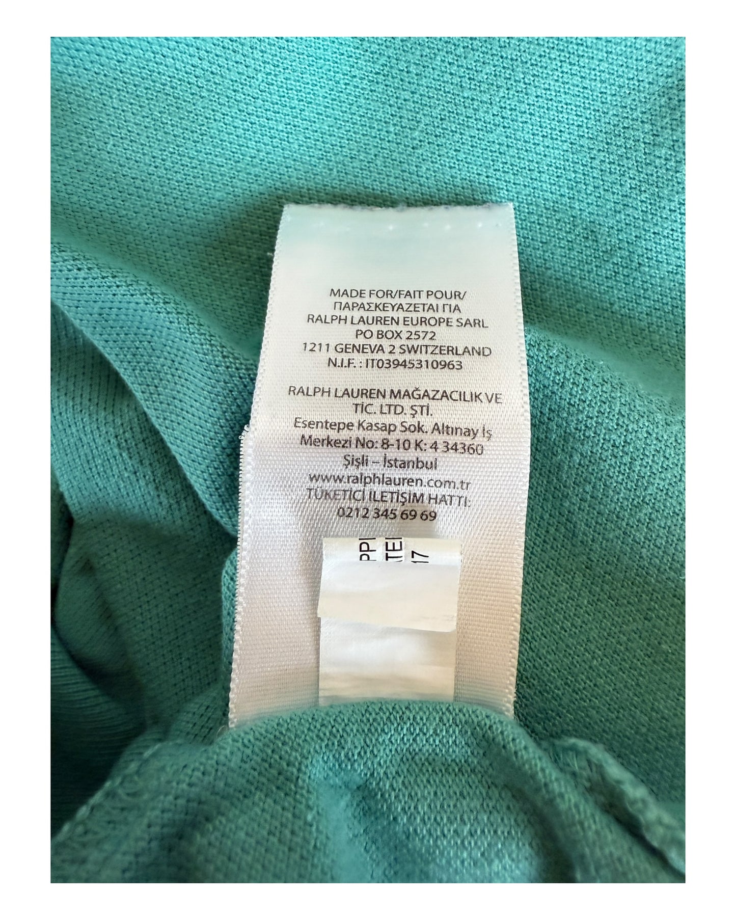 Polo Ralph Lauren Poloshirt türkis Größe M