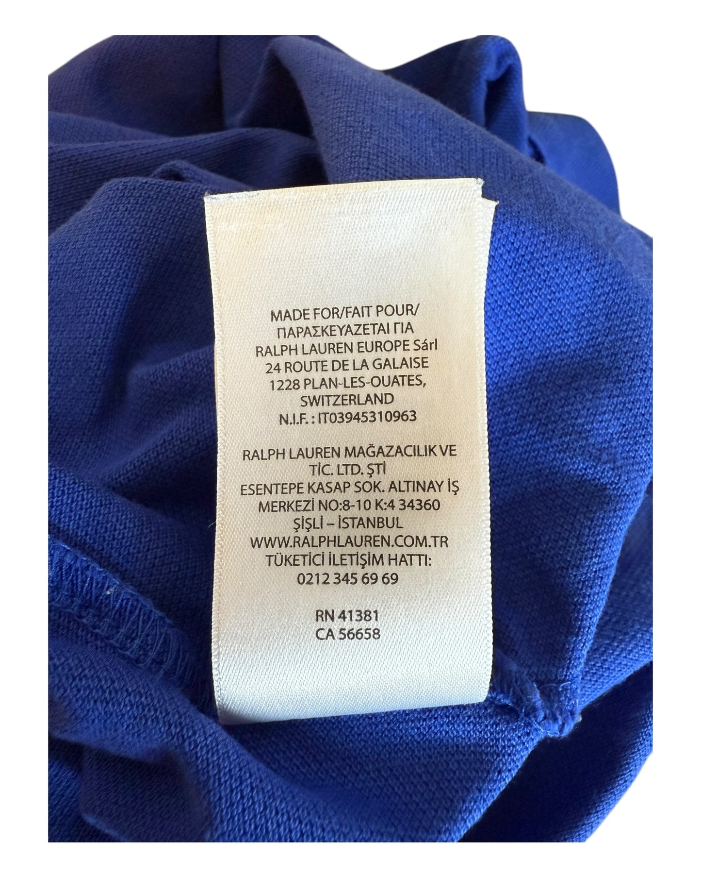 Polo Ralph Lauren Poloshirt blau Größe L