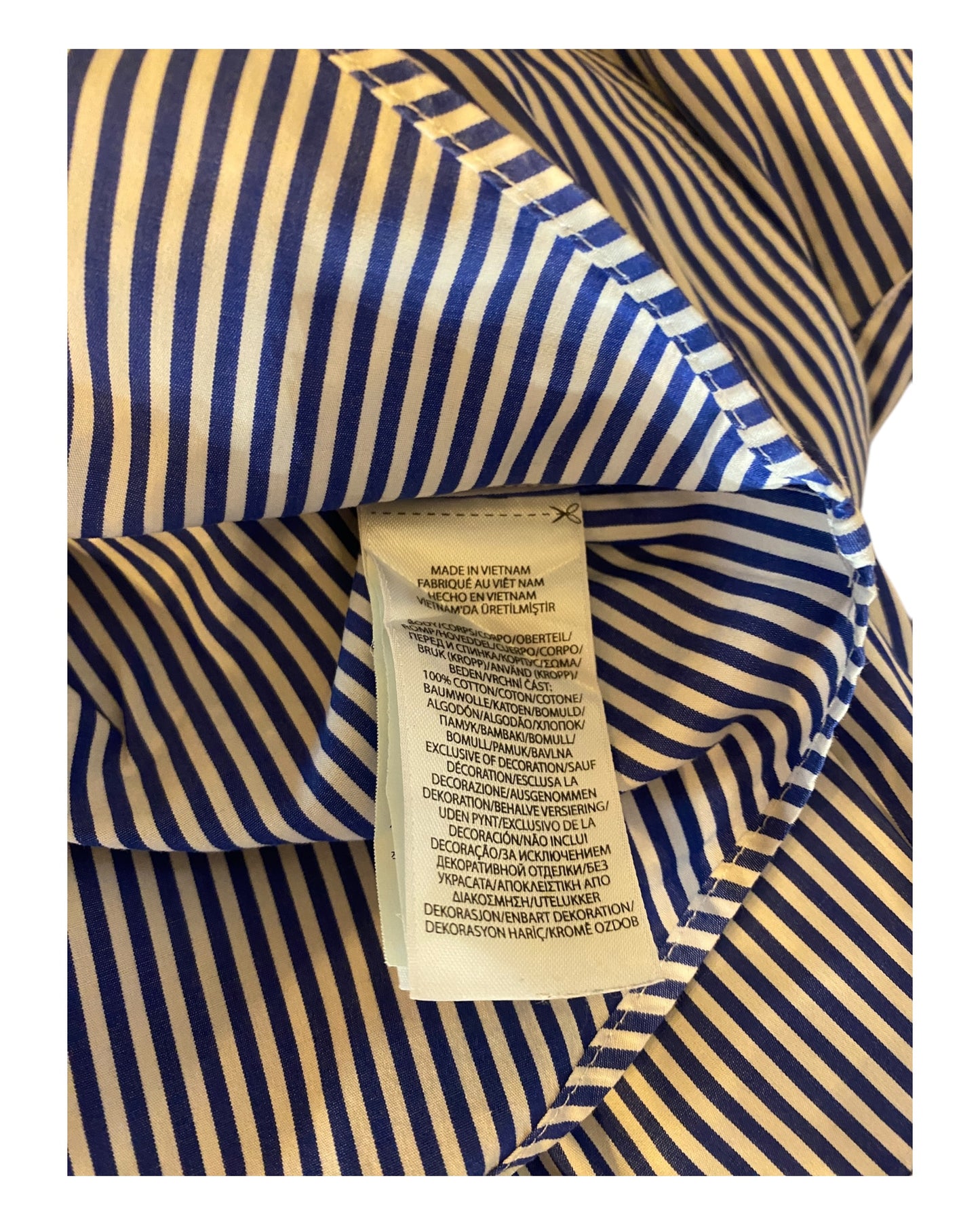 Polo Ralph Lauren Hemd blau weiß gestreift Größe M