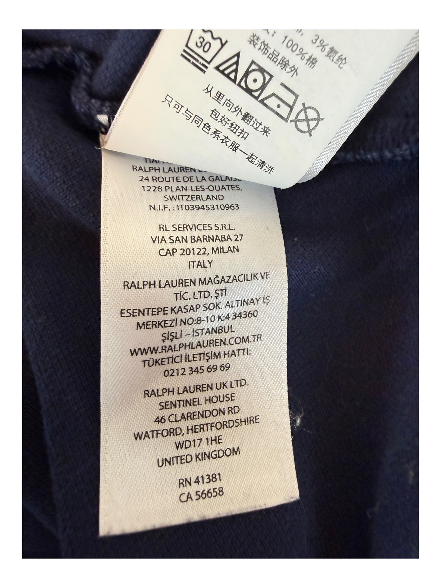 Polo Ralph Lauren Poloshirt marineblau Größe M